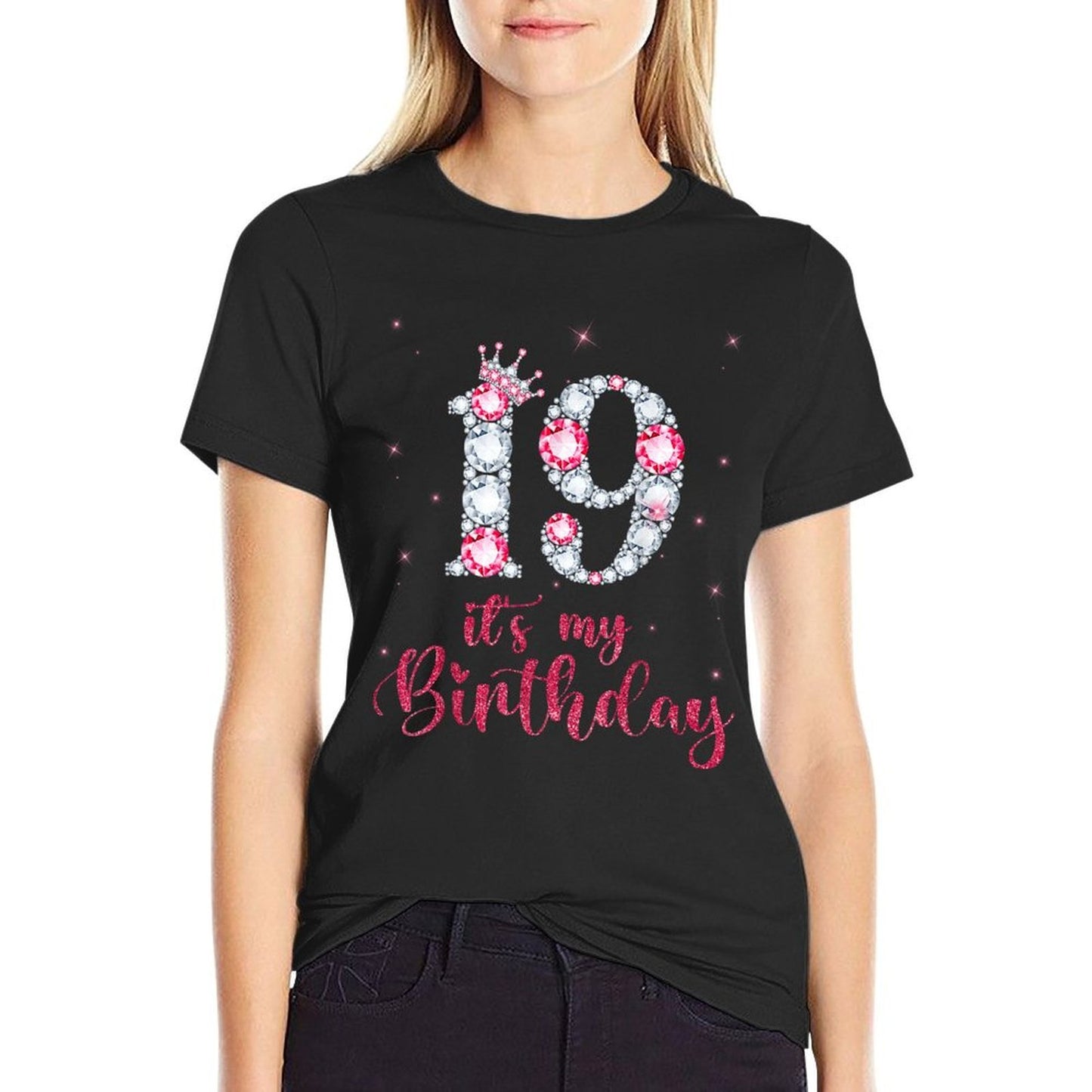 19 It's My Birthday 19 Years Old 19th Birthday Girl Durable T-Shirt