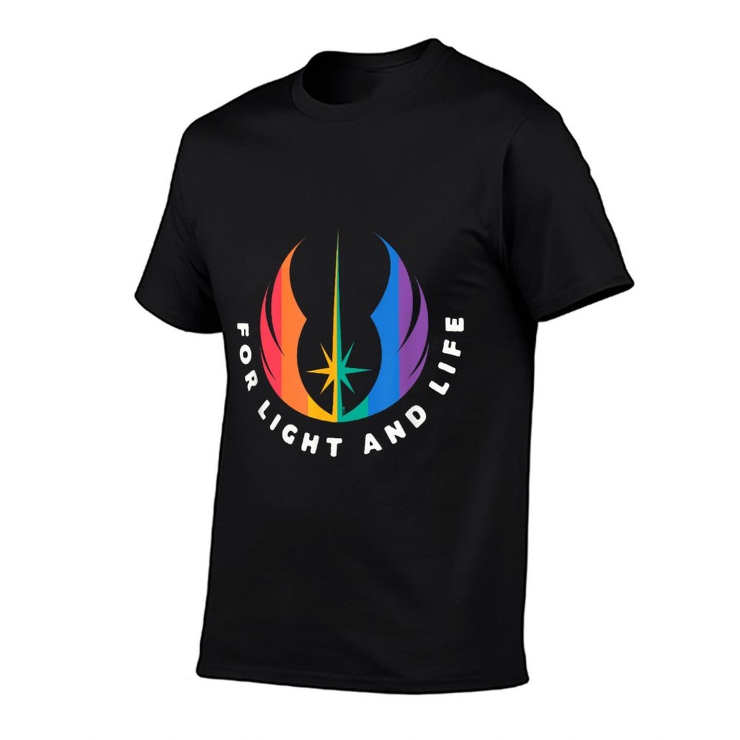 Star Wars Pride Rainbow Jedi Order Symbol For Light And Life Lightweight T-Shirt