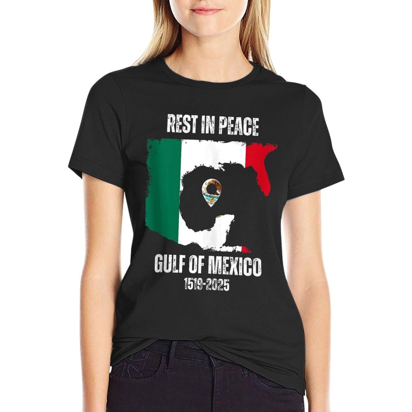 Trump America RIP Gulf of Mexico President Trump Gulf of USA Easy-care T-Shirt