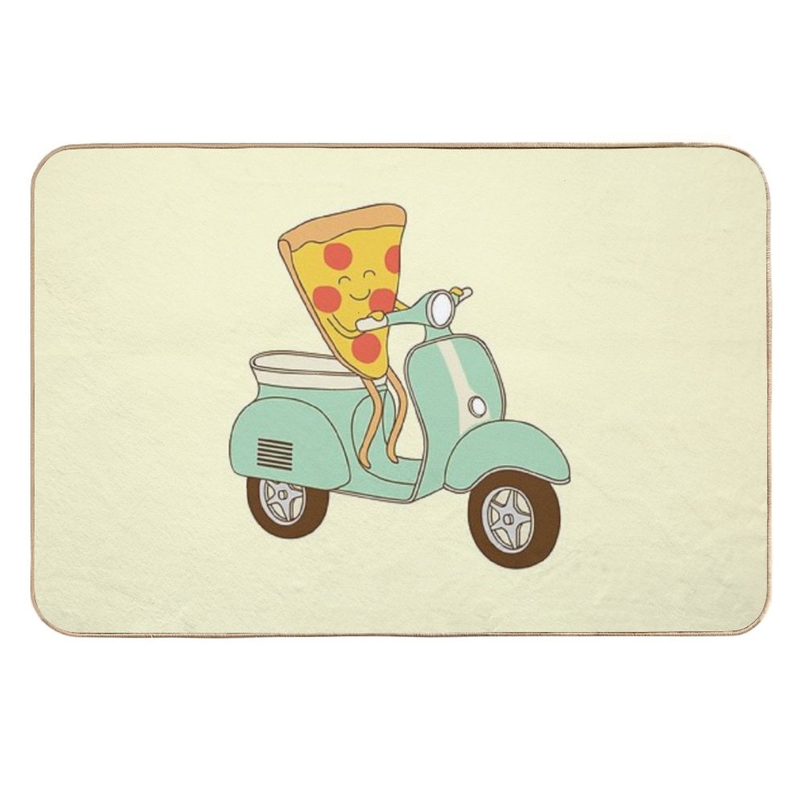 Pizza Delivery  Rapid-Drying Bath Mat