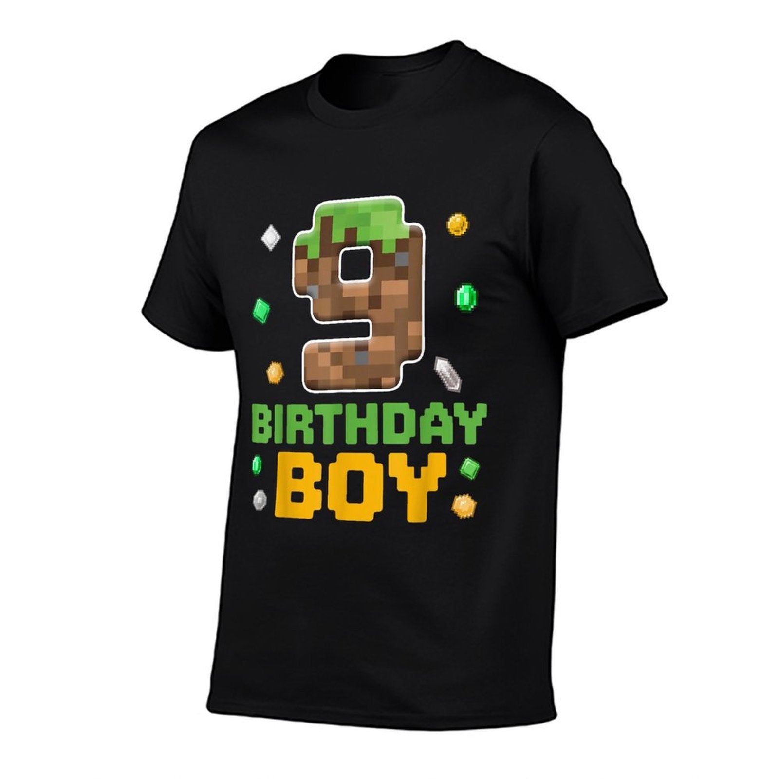 9th Birthday 9 Years Old Video Gamer Pixel Birthday Boys  Moisture-wicking T-Shirt