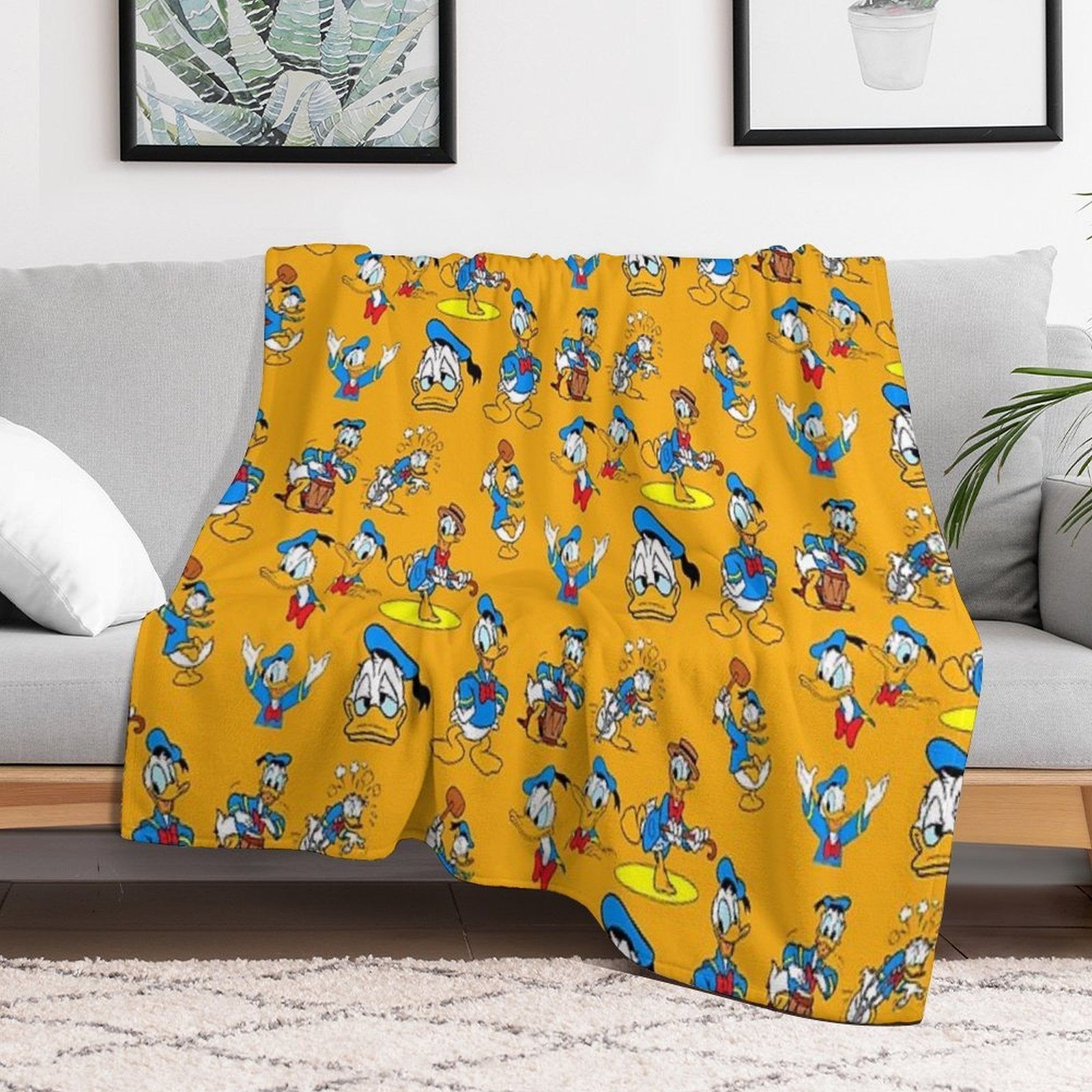 Donald Duck Collage 2 Premium Throw Blanket