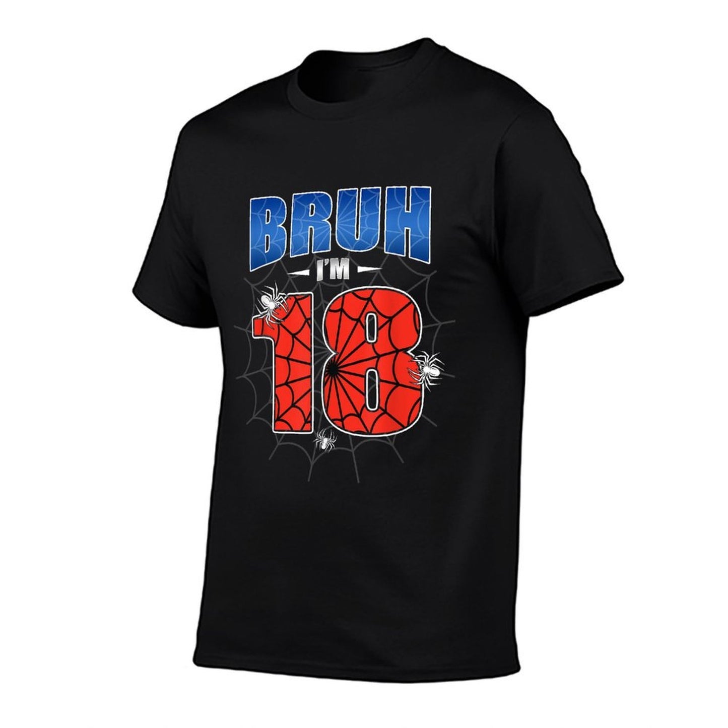 Spider Web Bruh I'm 18 Years Old It's My 18th Birthday Boy Lightweight T-Shirt