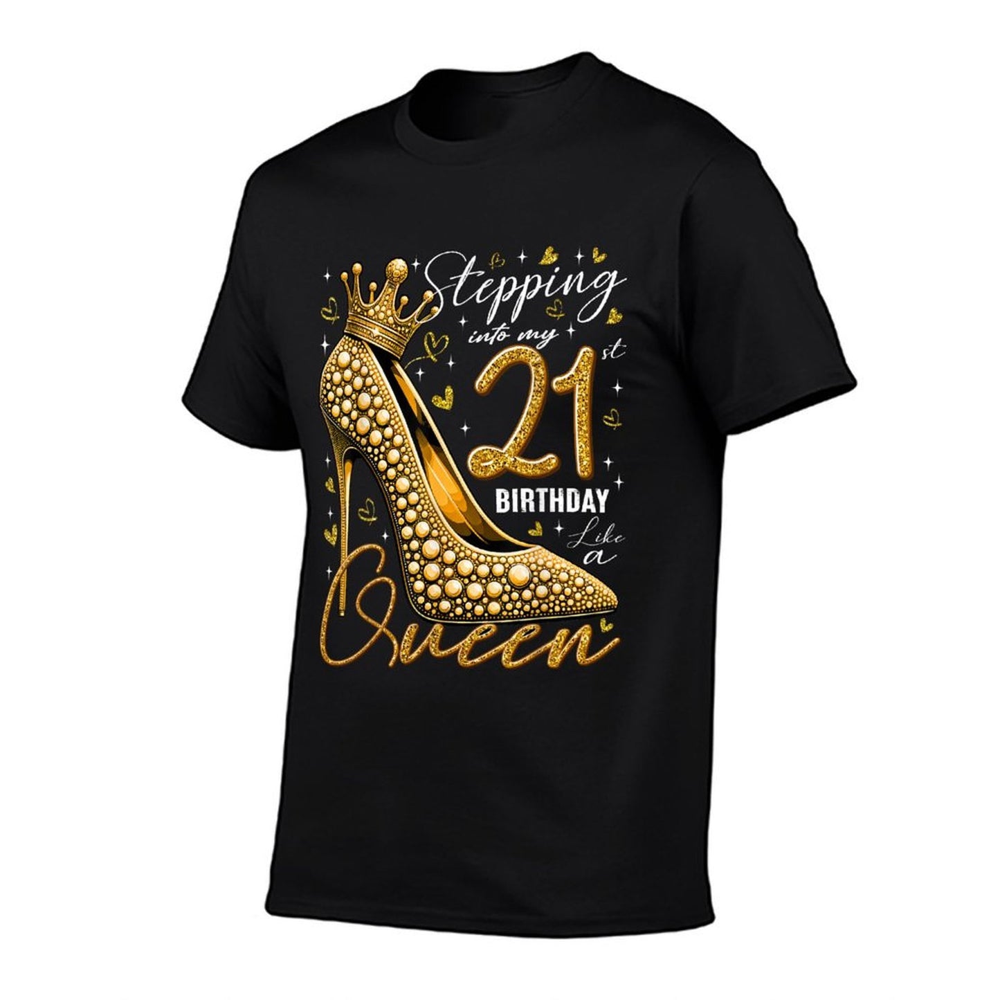 21 Year Old Gifts High Heels Stepping Into My 21st Birthday Eco-friendly Material T-Shirt