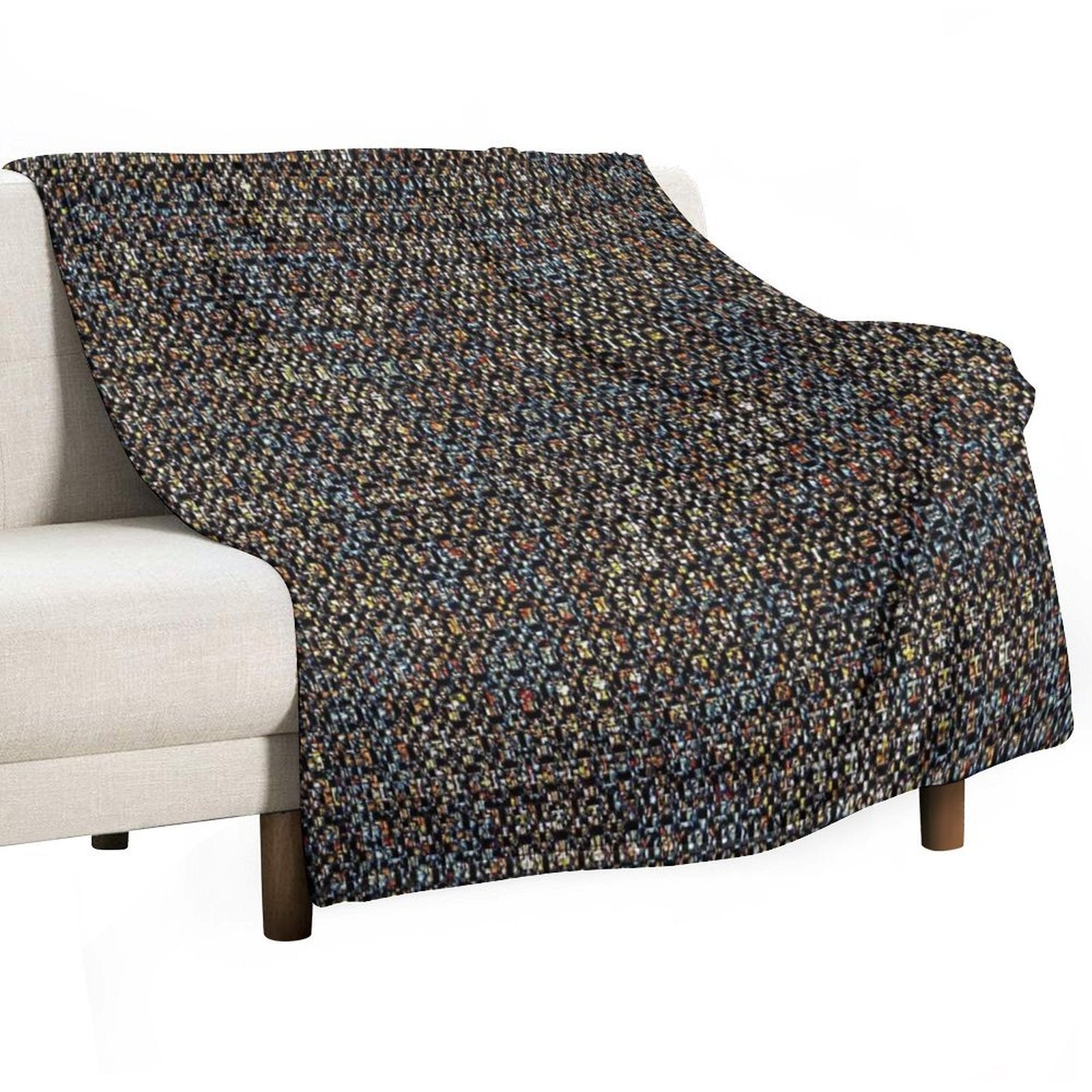 Distressed Colorful Pattern. Multi-functional Throw Blanket