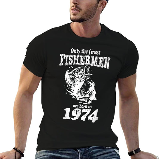 50 Year Old Fishing Fishermen Are Born In 1974 50th Birthday  Soft T-Shirt