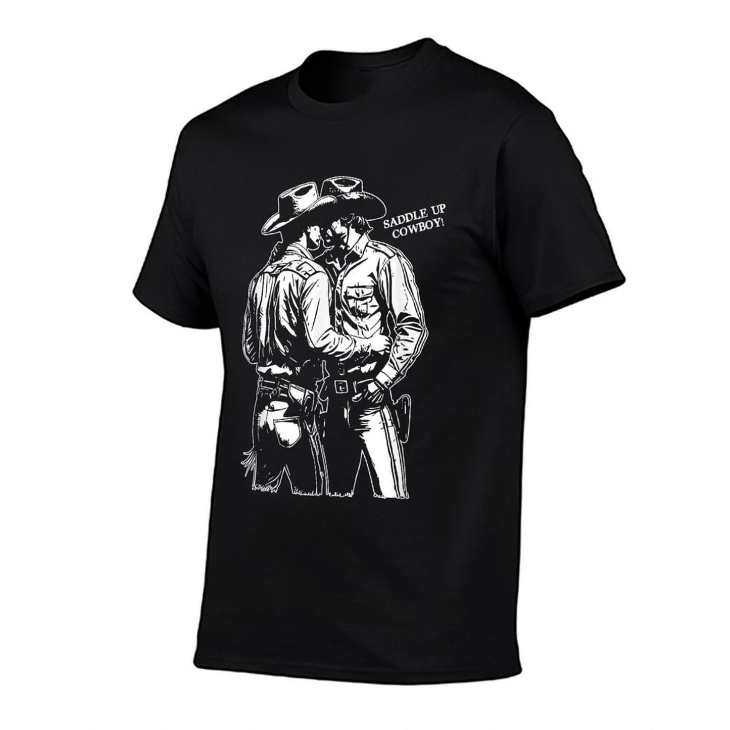 Saddle Up Cowboy, Funny Gay Cowboy, Rideem Cowboy Summer-ready Fabric T-Shirt