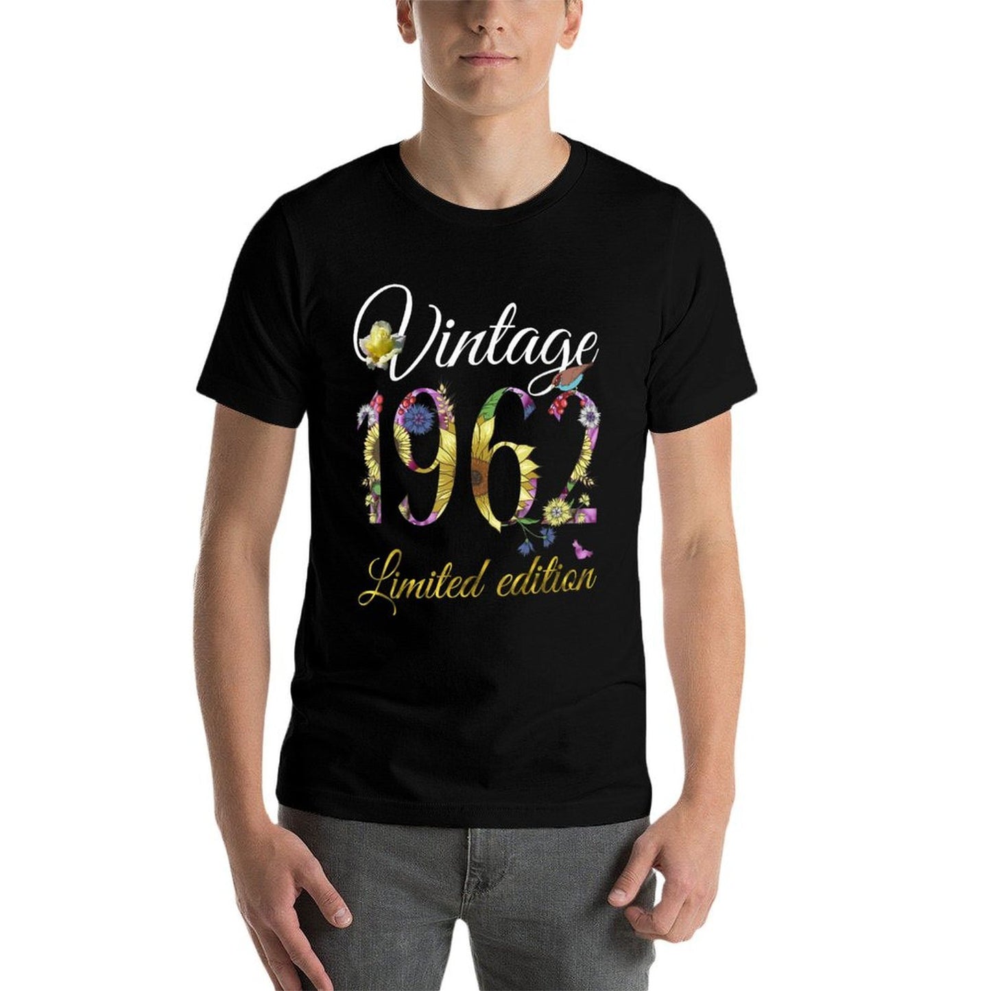 Vintage 1962 60 Year Old Sunflowers Floral 60th Birthday Soft T-Shirt