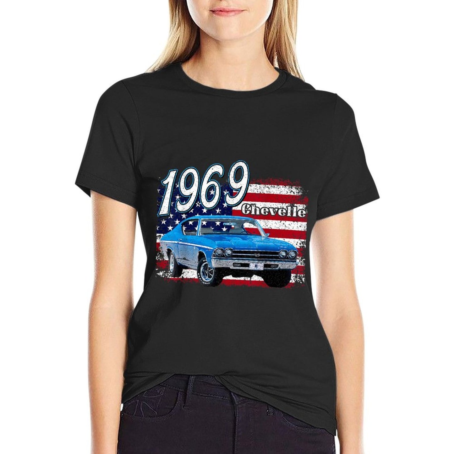 1969,69,Chevelle,SS,396,4th,of,july,american Stretchy T-Shirt