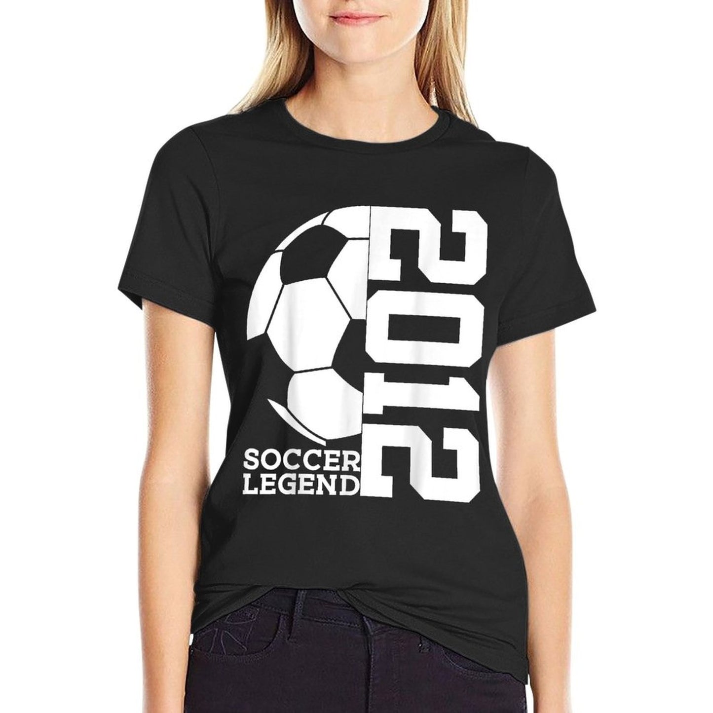 SOCCER LEGEND 2012 13TH BIRTHDAY SOCCER Easy-care T-Shirt