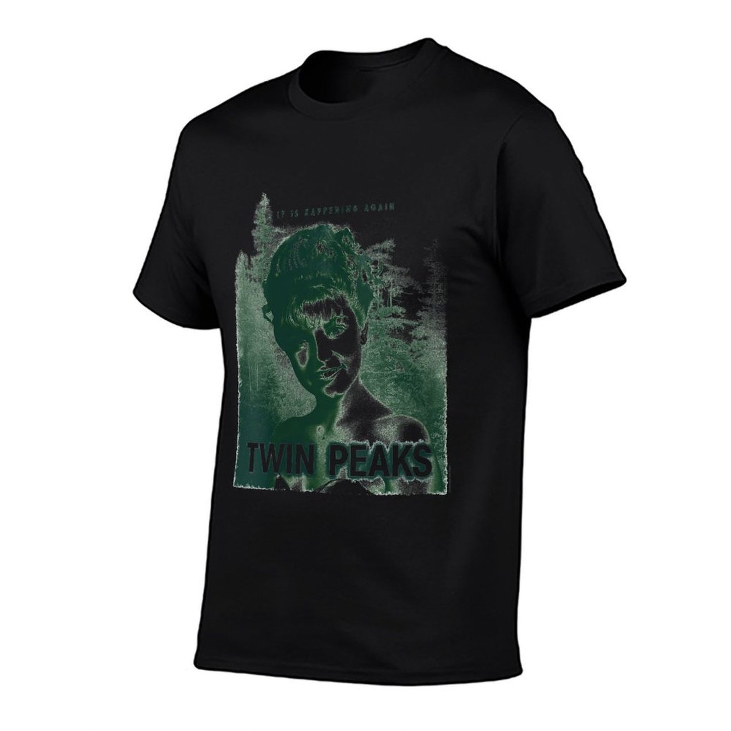 Womens Twin Peaks Laura Palmer Its Happening Again TV Show Rolled Sleeves T-Shirt