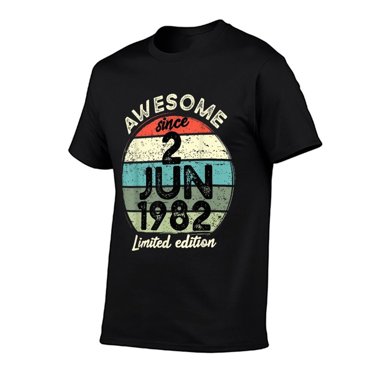 40 Year Old Birthday 2 June 1982 40th Birthday Tagless Design T-Shirt