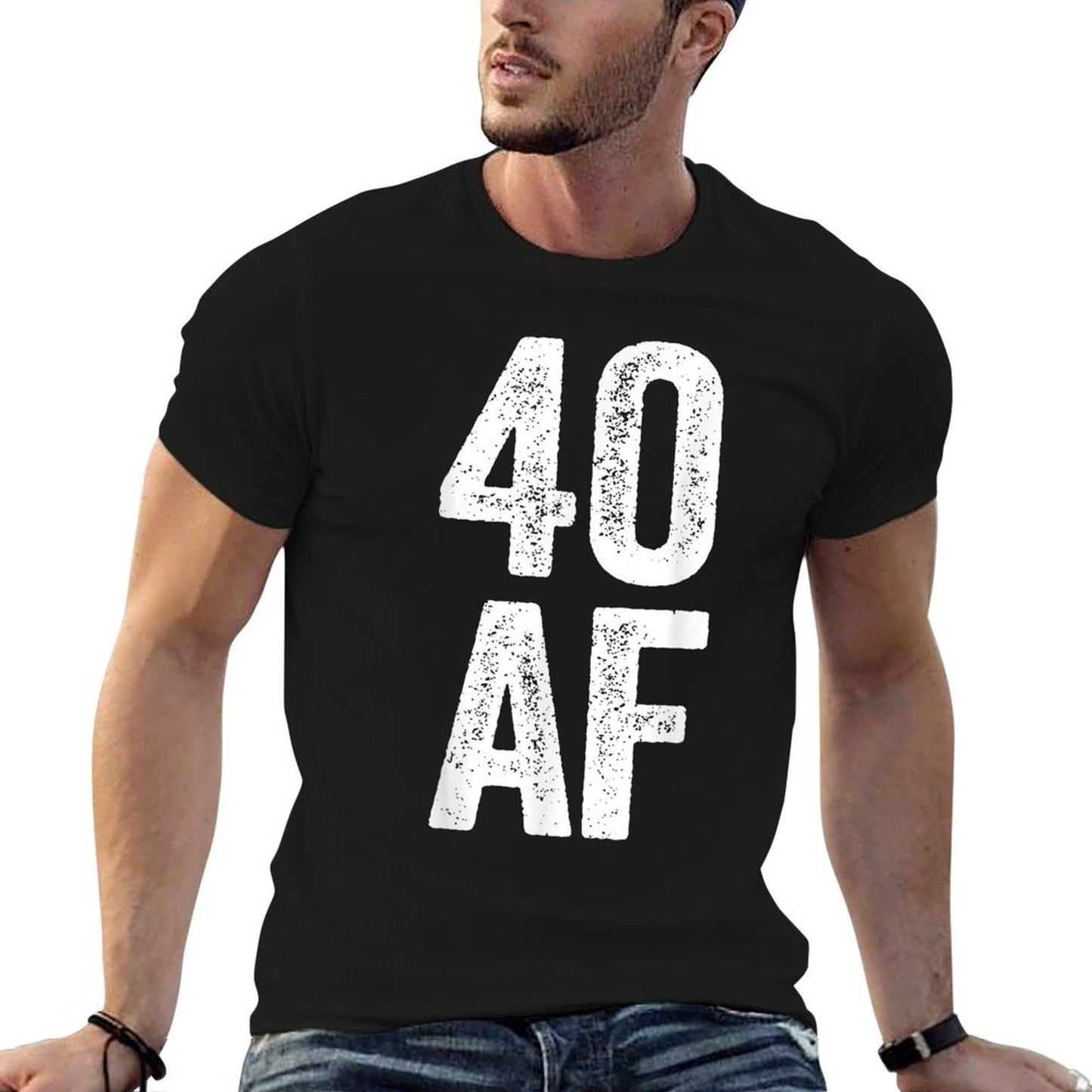 40 AF Men Women 40th Birthday Easy-care T-Shirt