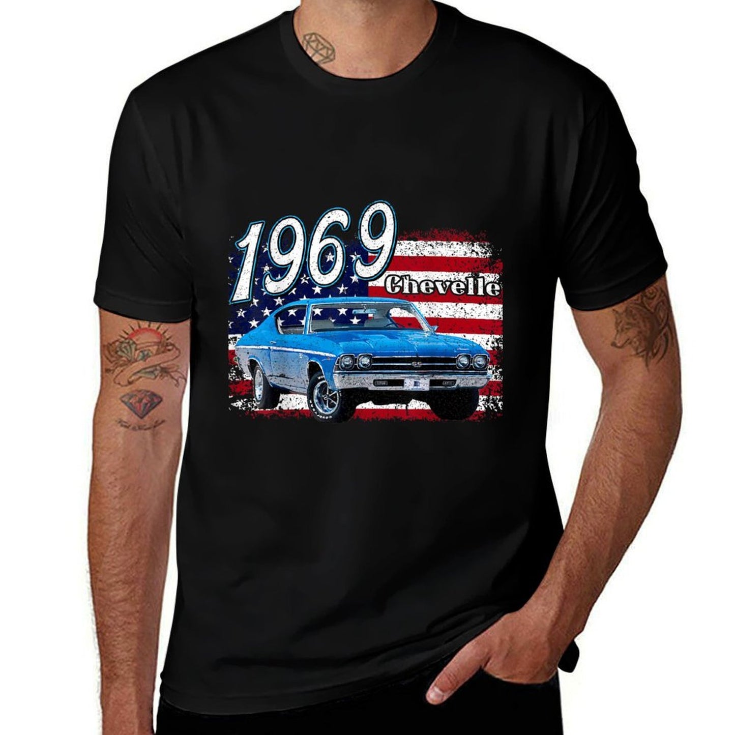 1969,69,Chevelle,SS,396,4th,of,july,american Stretchy T-Shirt