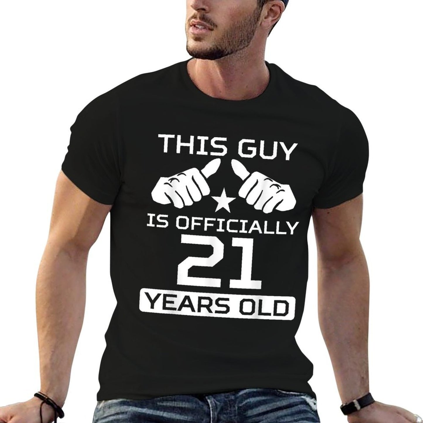 This Guy Is Officially 21 Years Old 21st Birthday Moisture-wicking T-Shirt