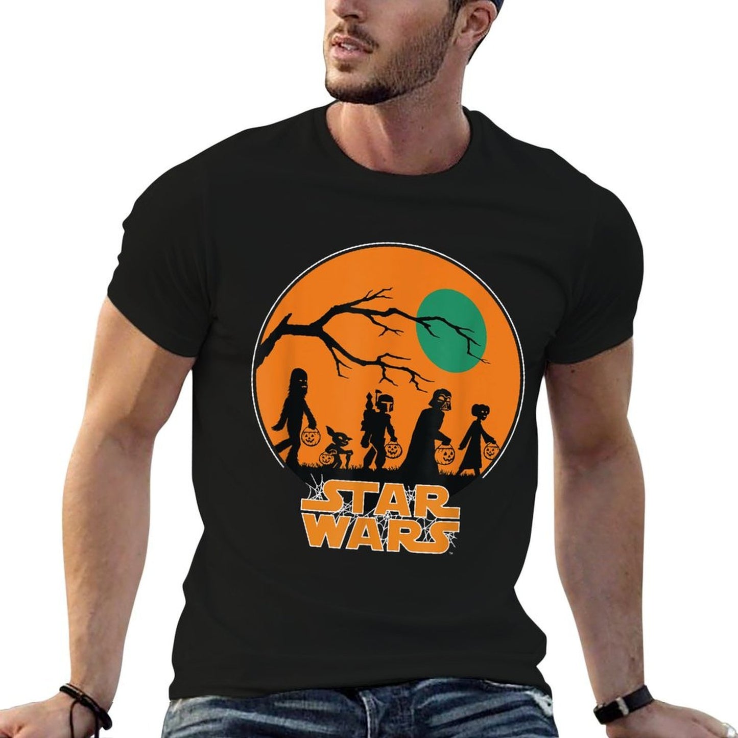 Star Wars Characters Trick Or Treat Halloween Cotton T-Shirt