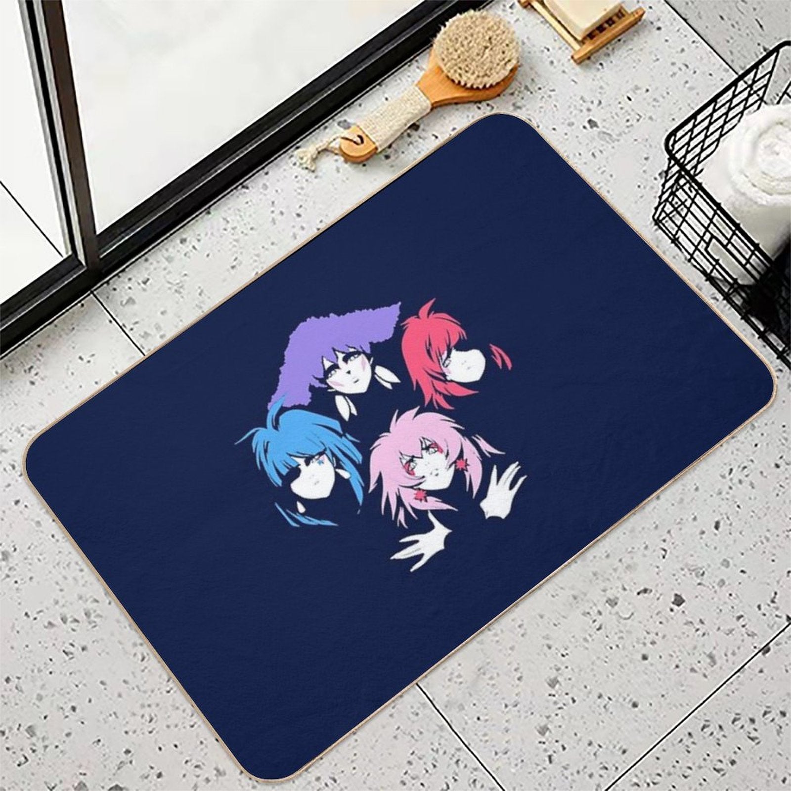 Bohemian Holograms  Non-Slip Bath Mat