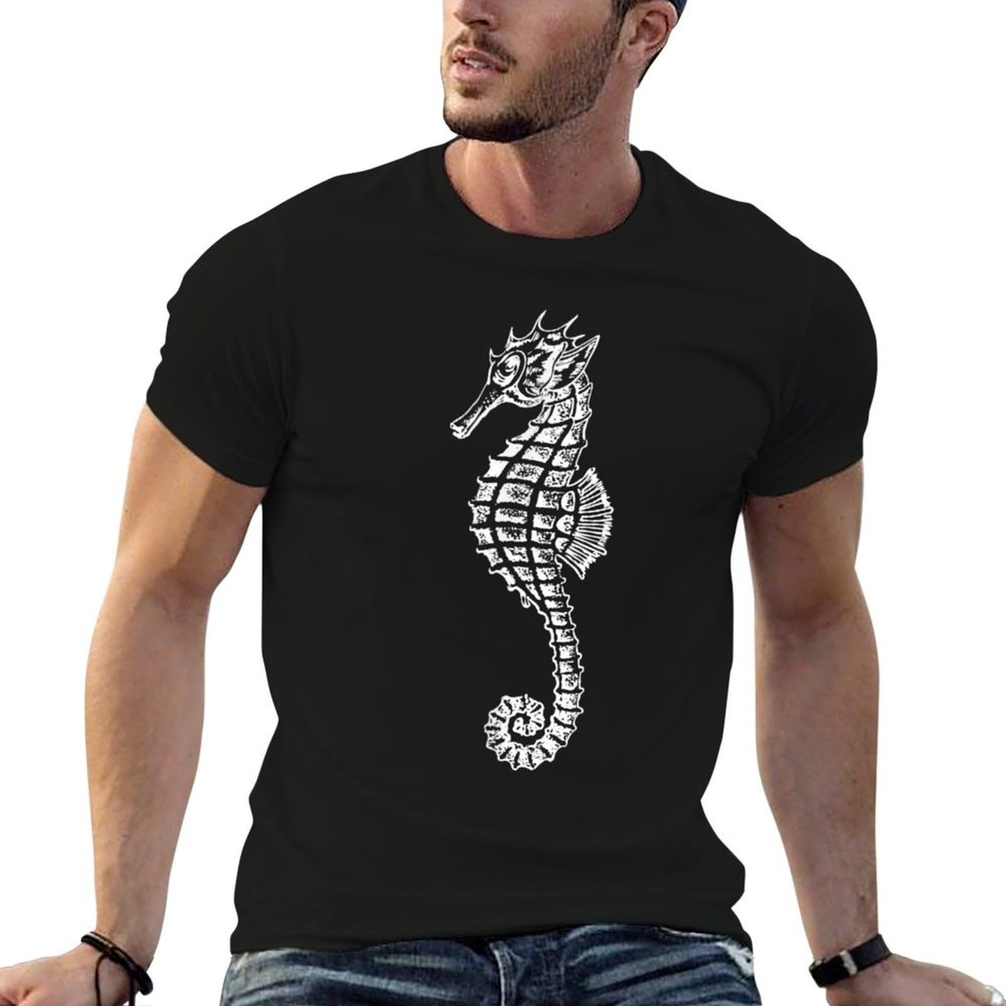 Seahorse Ocean Marine Animal Sea Horse Creature Men Women Moisture-wicking T-Shirt