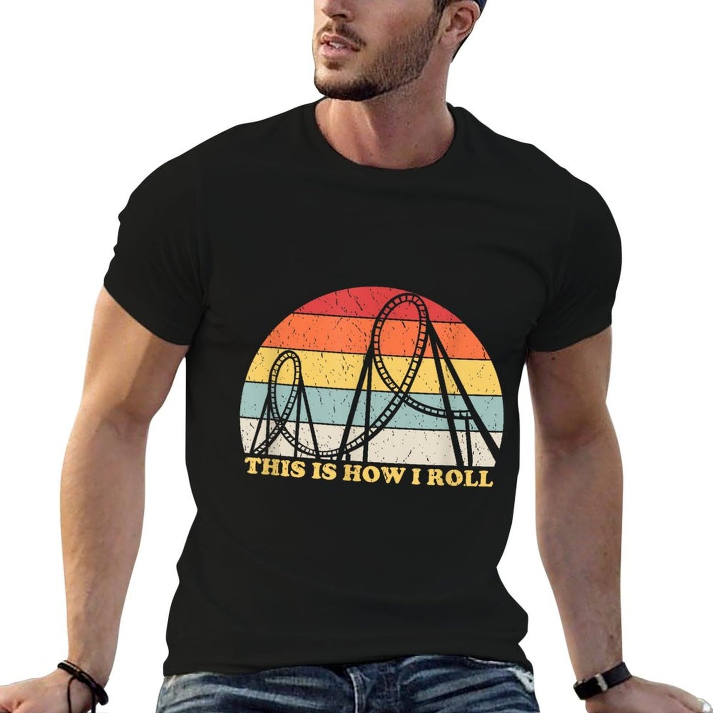 Vintage Retro Roller Coaster Amusement Park Lover Affordable Price T-Shirt