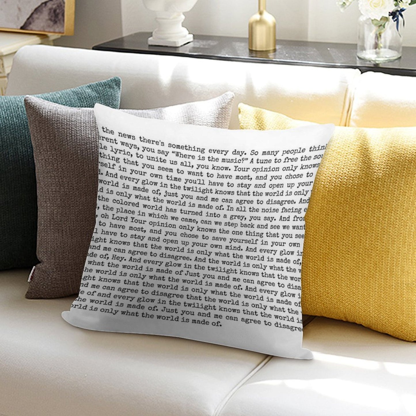 Full Anthem Lyrics Greta Van Fleet Soft Anti-Pilling Throw Pillow