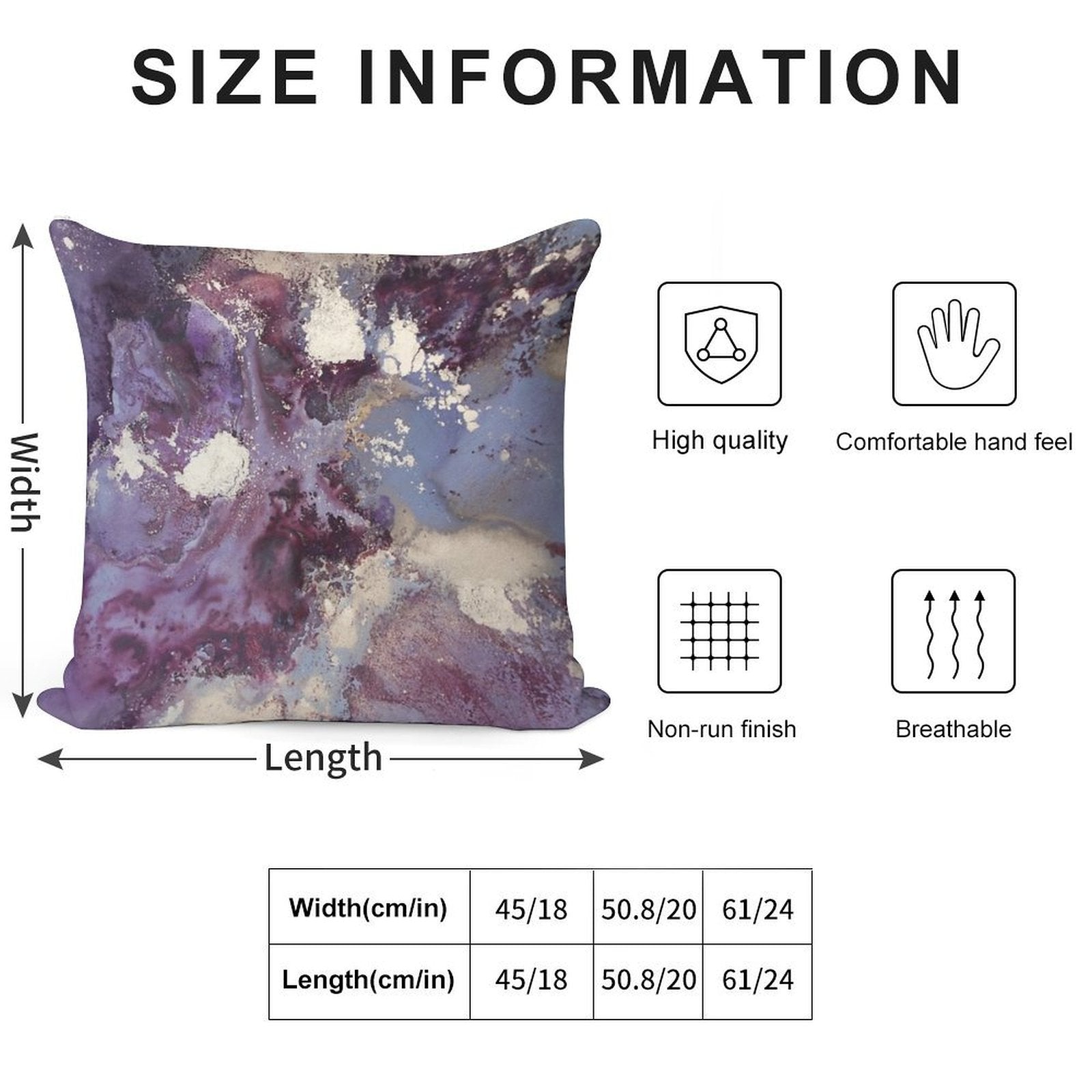 Abstract Fluid Art Eggplant Soft Style Accent Throw Pillow