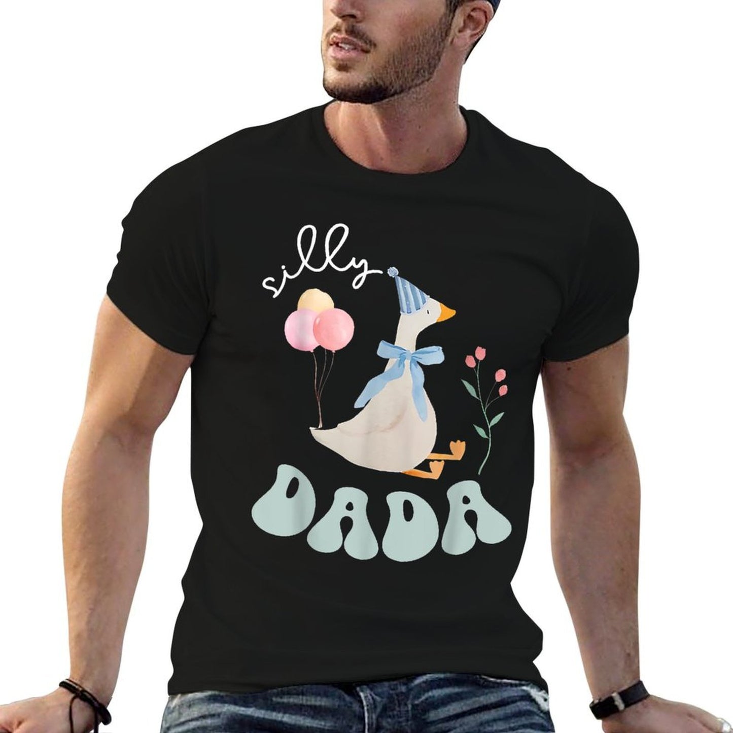 Silly Dada Silly Goose Dad Birthday Family Matching Party Durable T-Shirt