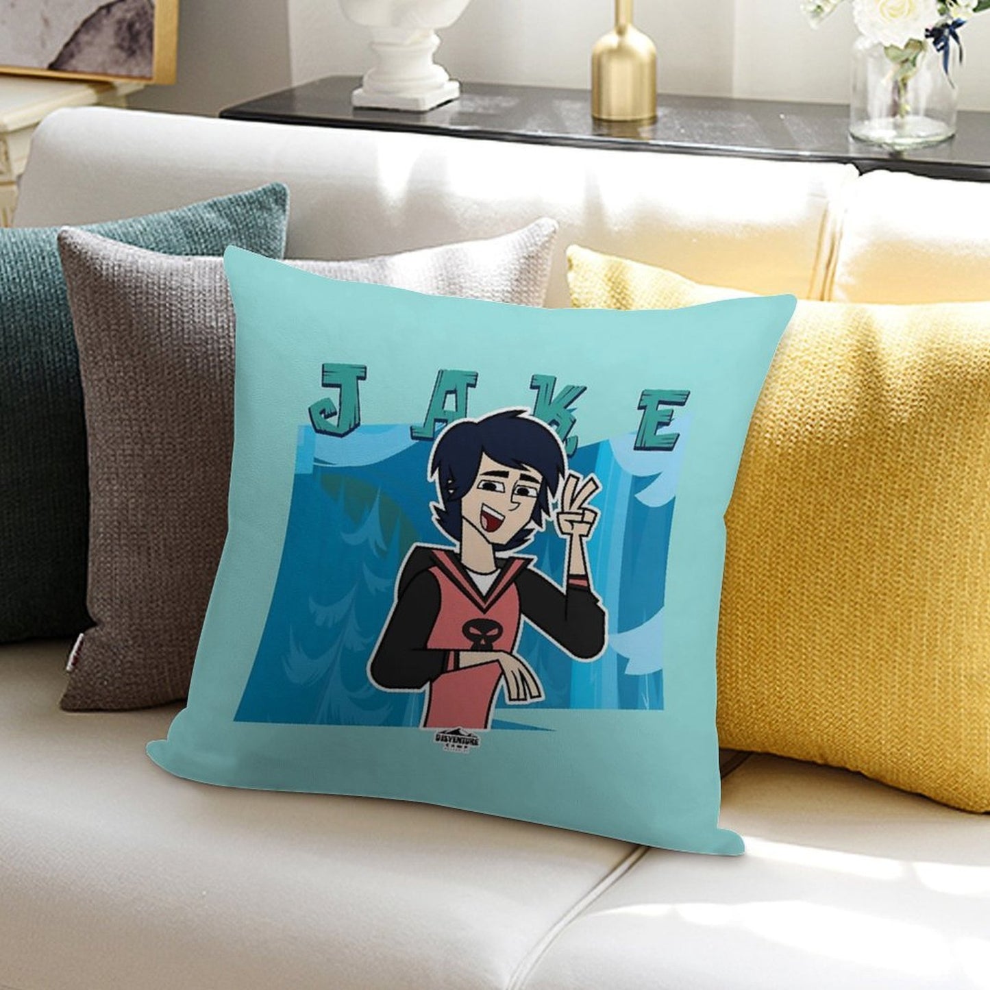 Adventure Camp - Jake Soft Anti-Pilling Throw Pillow
