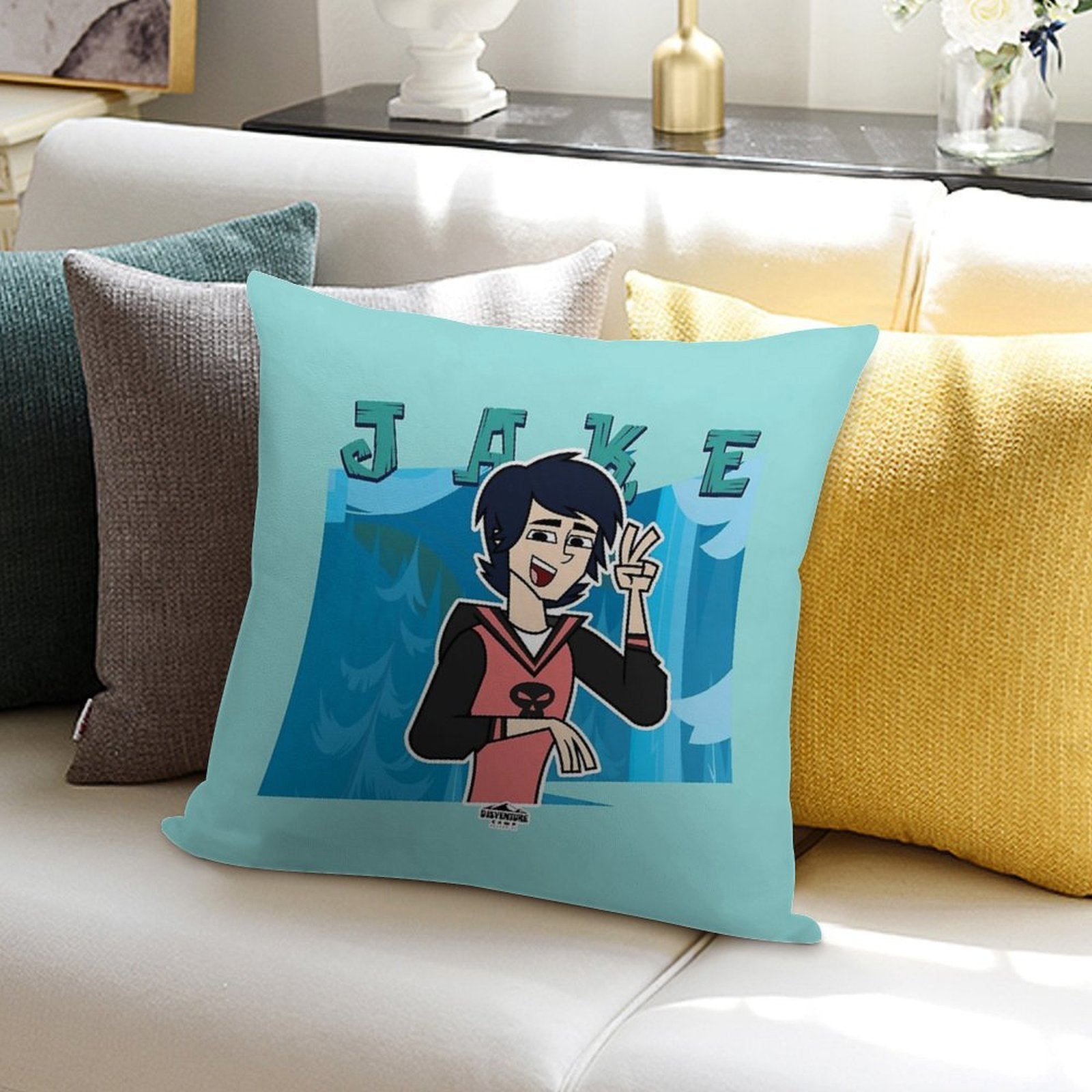 Adventure Camp - Jake Soft Anti-Pilling Throw Pillow