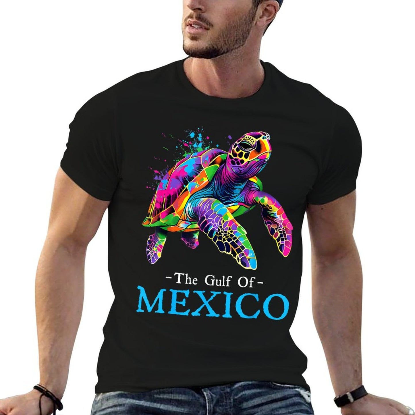 Sea Turtle The Gulf of Mexico Forever El Golfo De México Relaxed-fit T-Shirt