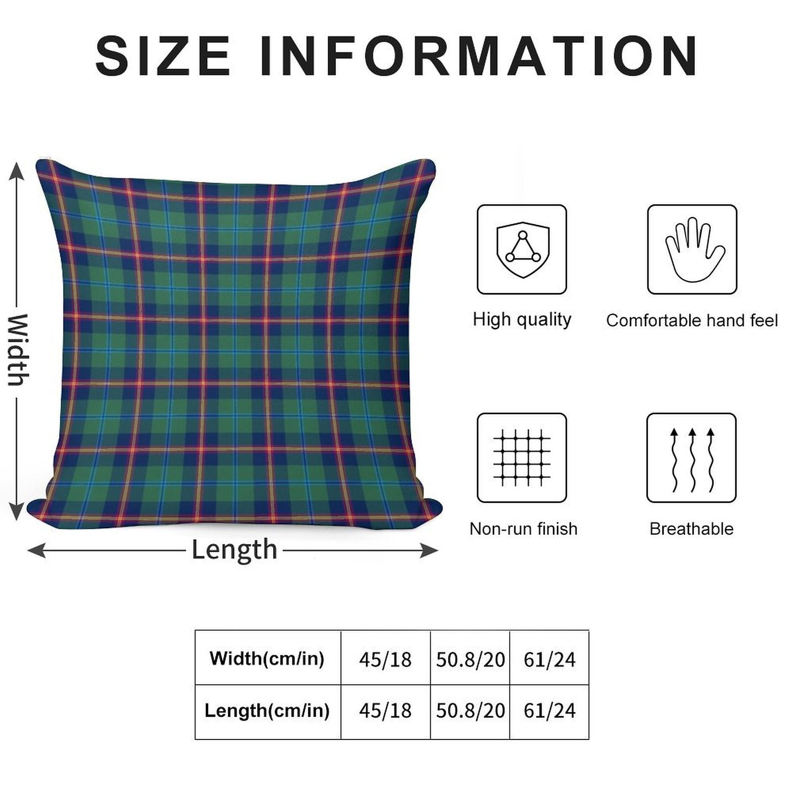 Clan Young Tartan Soft Warmth Comfort Throw Pillow