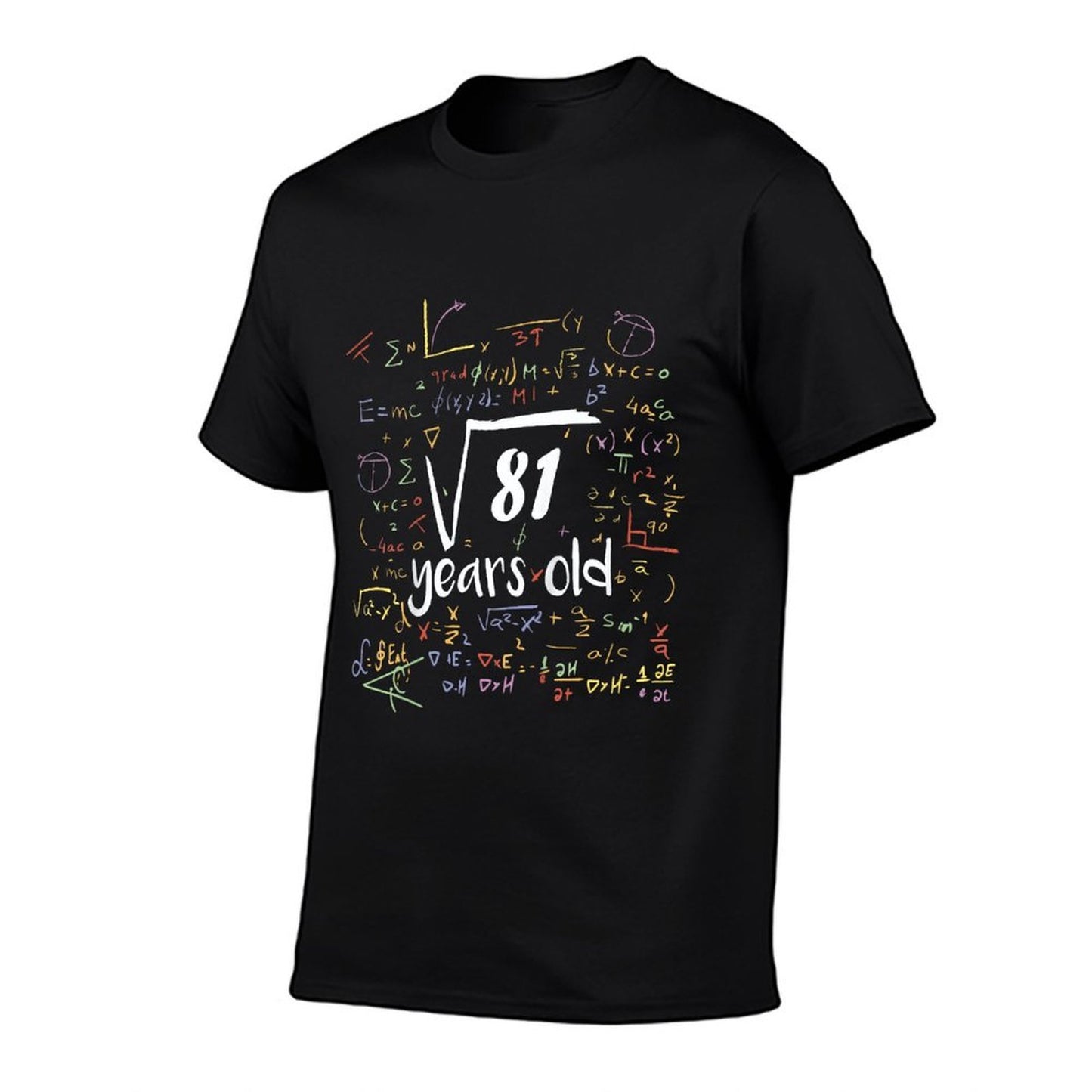 Square Root Of 81 - 9th Birthday 9 Year Old Math Bday Slim-fit Cut T-Shirt