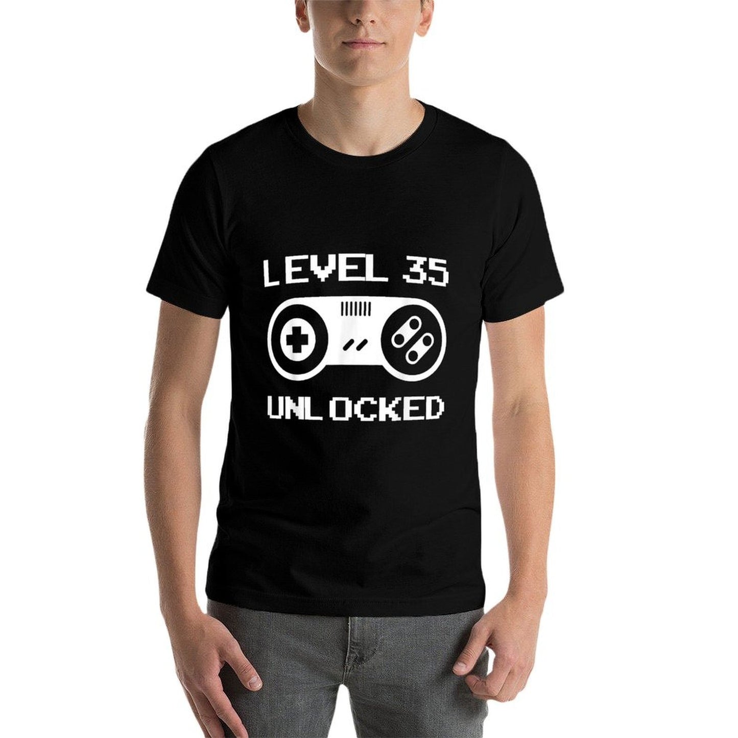 35th Birthday Gifts - Level 35 Unlocked Affordable Price T-Shirt