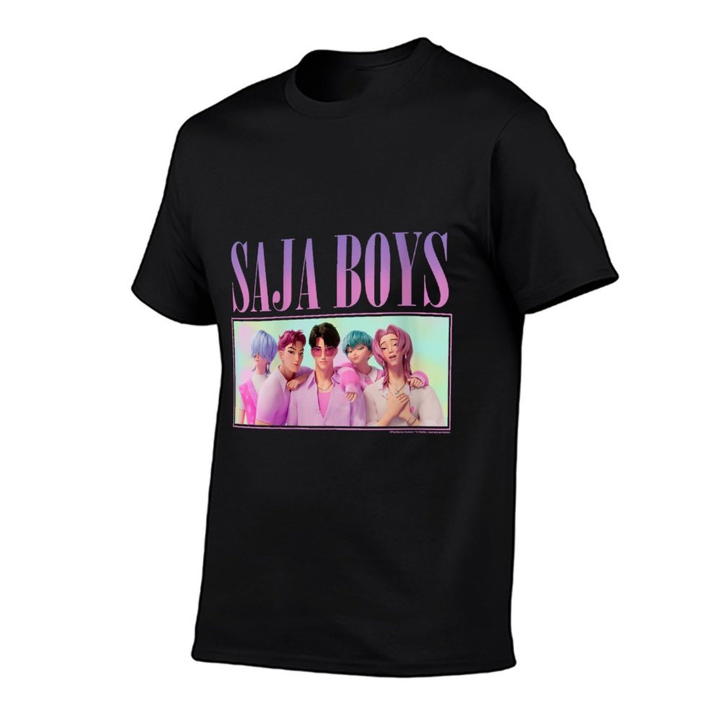 Womens Kpop Demon Hunters Saja Boys Group Shot Versatile T-Shirt