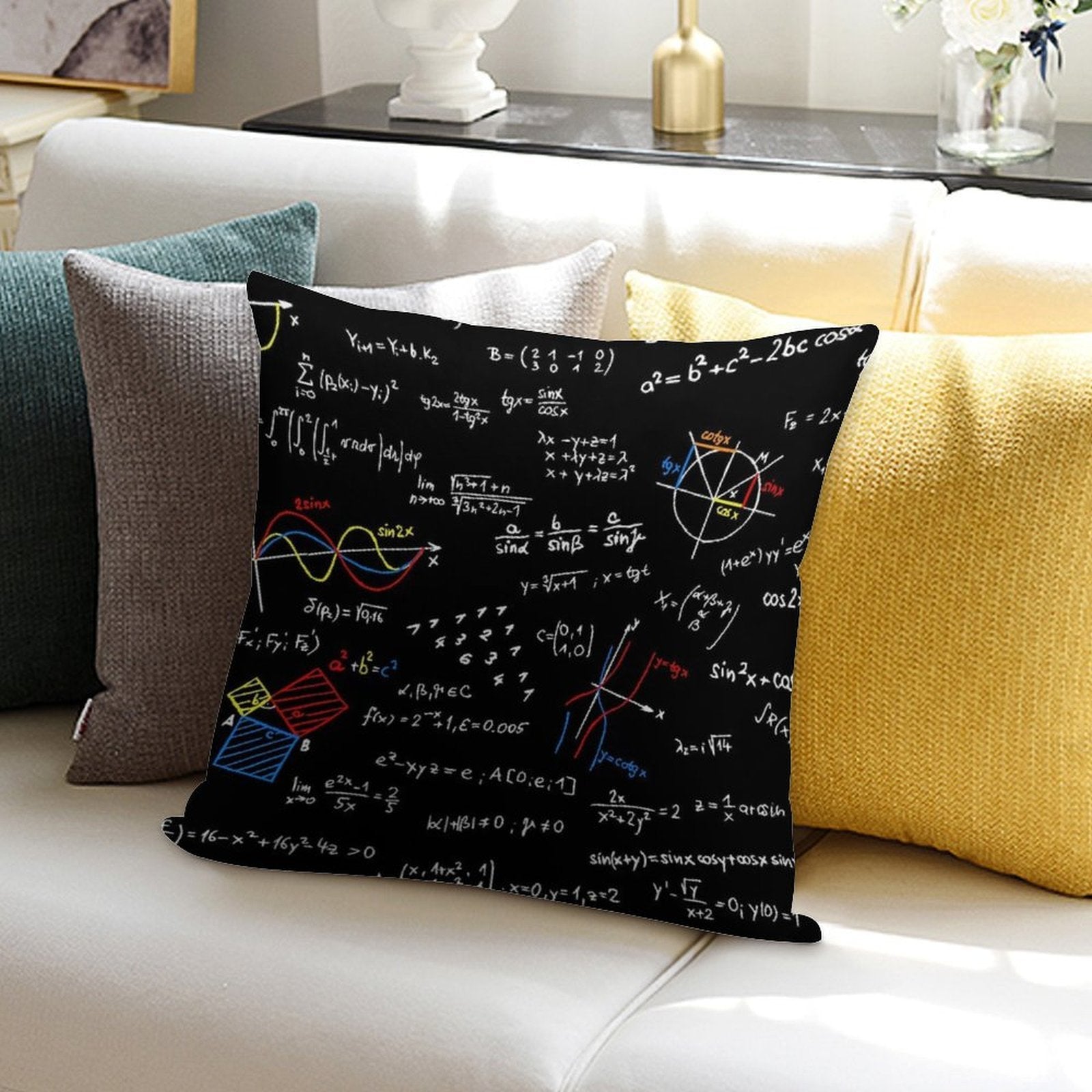 Physics Equations Soft Ultra-Soft Texture Throw Pillow