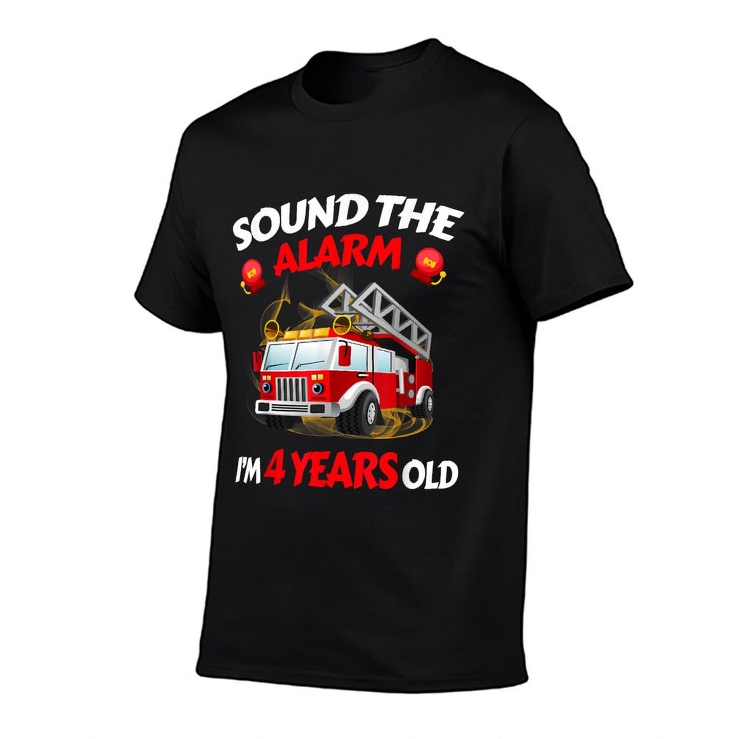 4 Year Old Fire Truck Gift Four Years Toddler Firefighter Classic T-Shirt