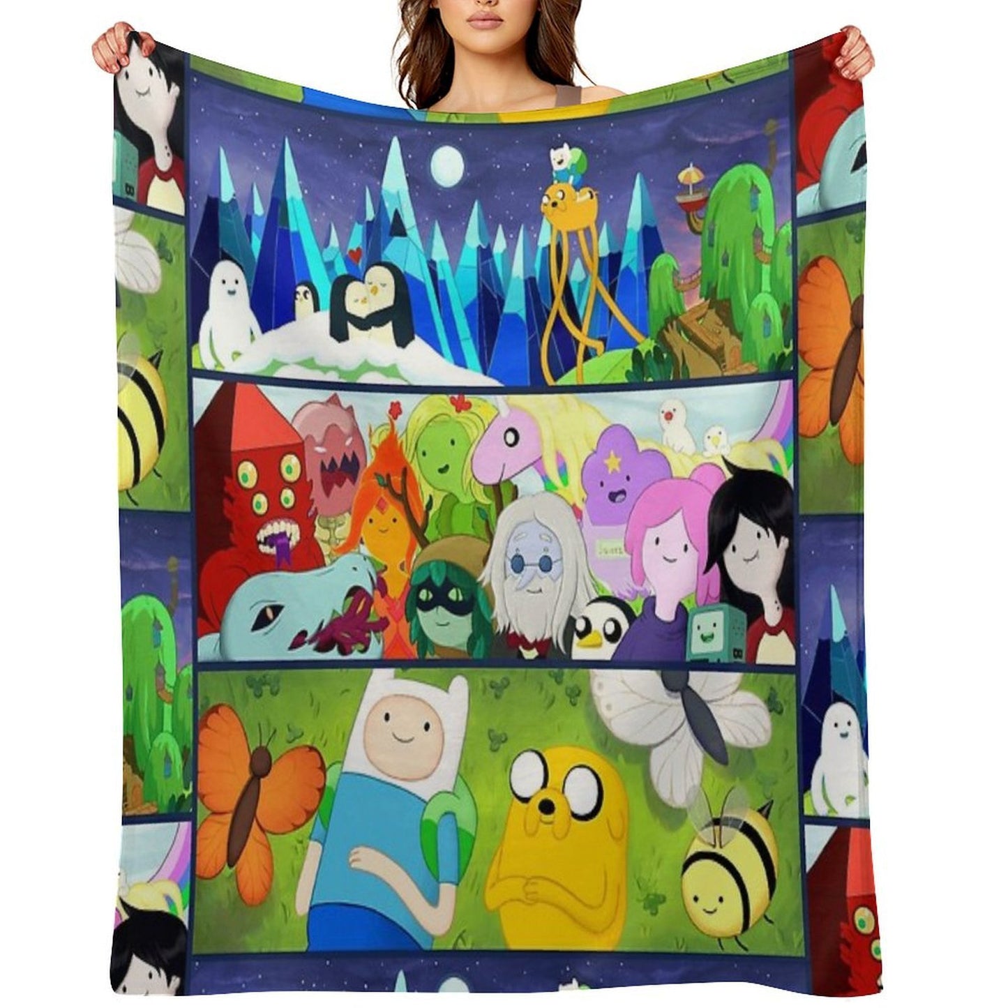 Time Adventure Shrink-resistant Throw Blanket