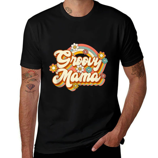 Retro Groovy Mama Family Birthday 60s 70s Hippie Costume  Classic T-Shirt
