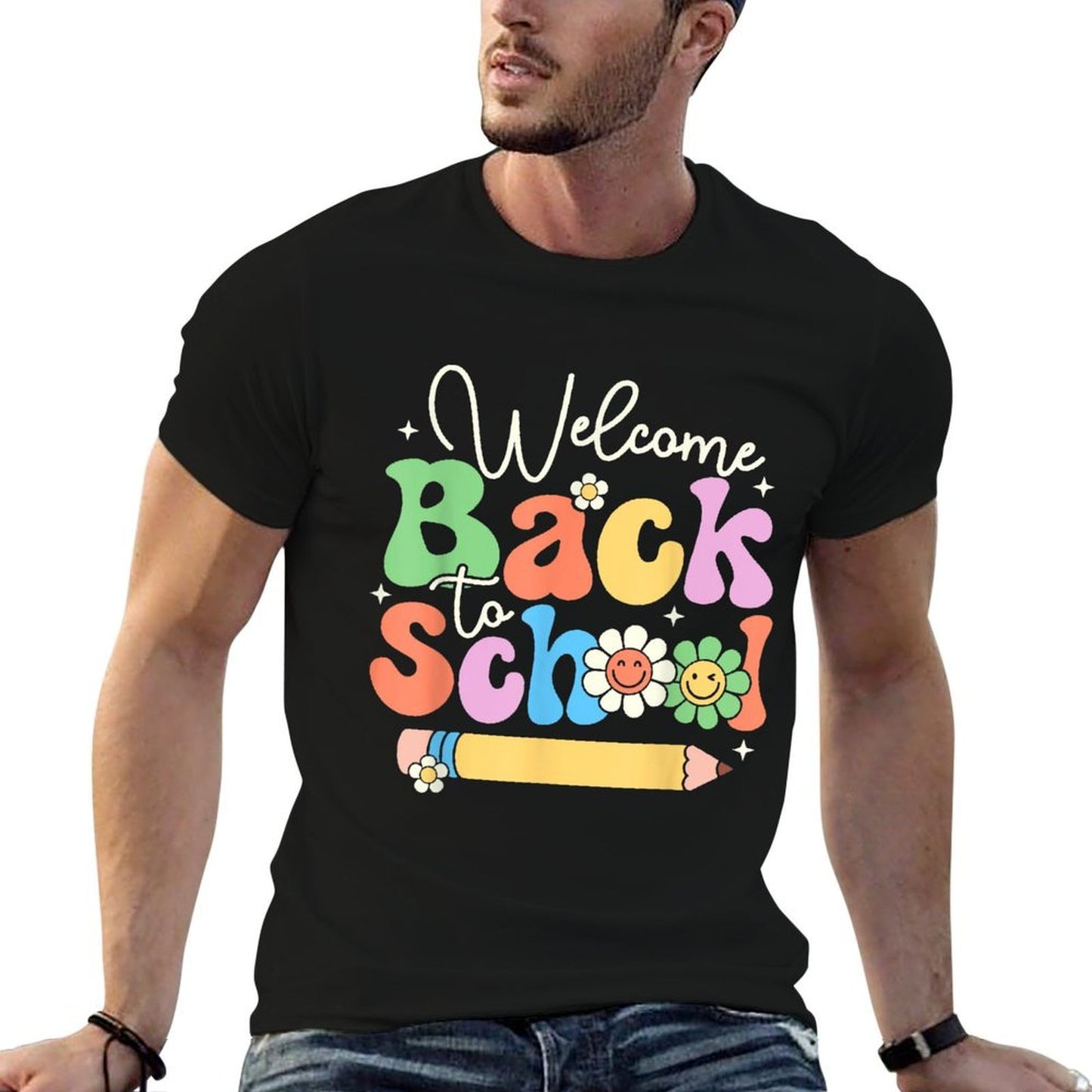 Welcome Back To School First Day of School Teachers Gifts Men Women Girls Kids Durable T-Shirt
