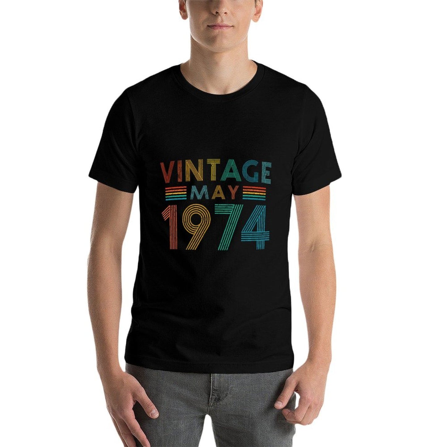 1974 Vintage May 50th Birthday Affordable Price T-Shirt