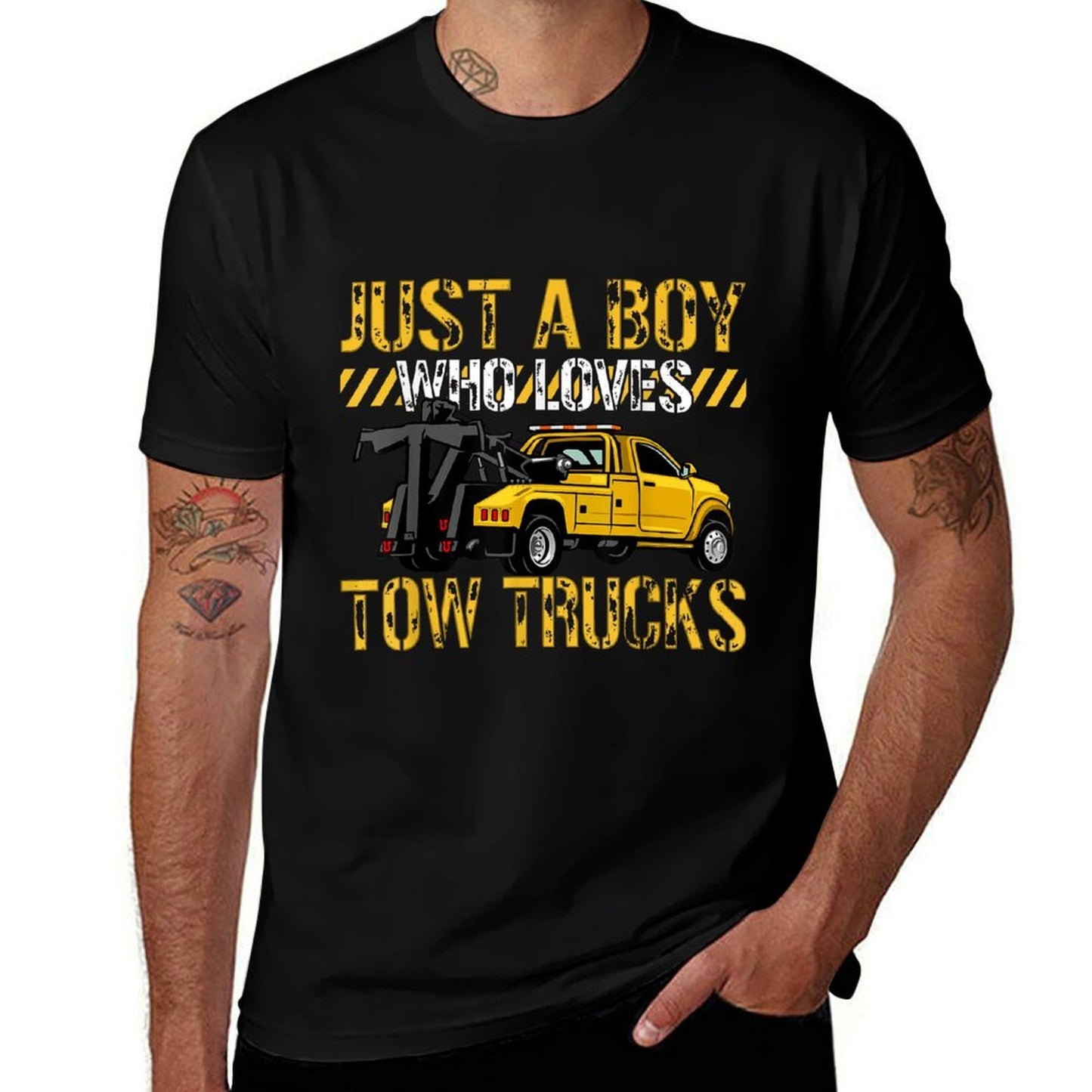 Tow Trucks Lovers Toddler Just A Boy Who Loves Tow Trucks Quick-drying T-Shirt