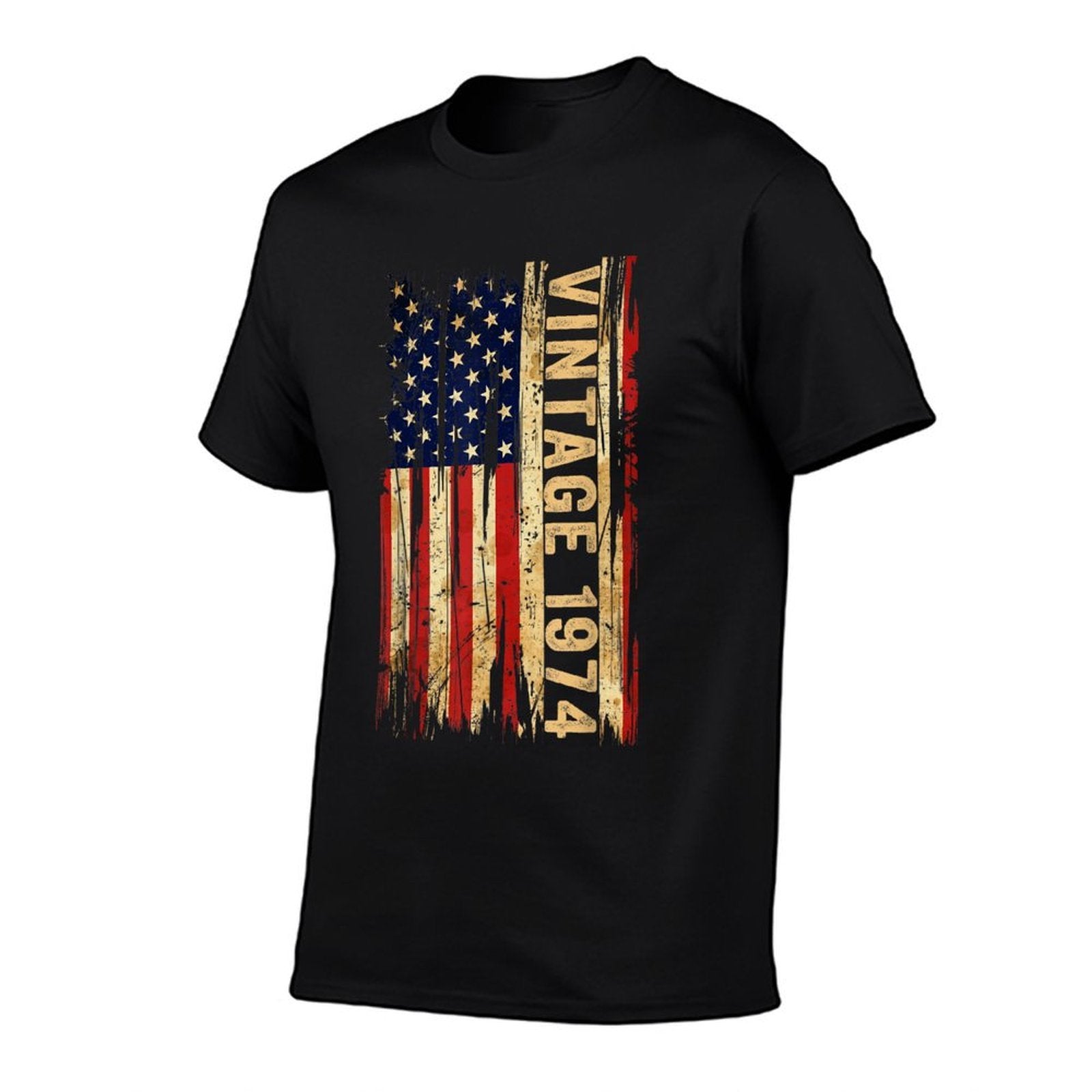 50 Years Old Vintage 1974 American 50th Birthday Men  Cotton T-Shirt