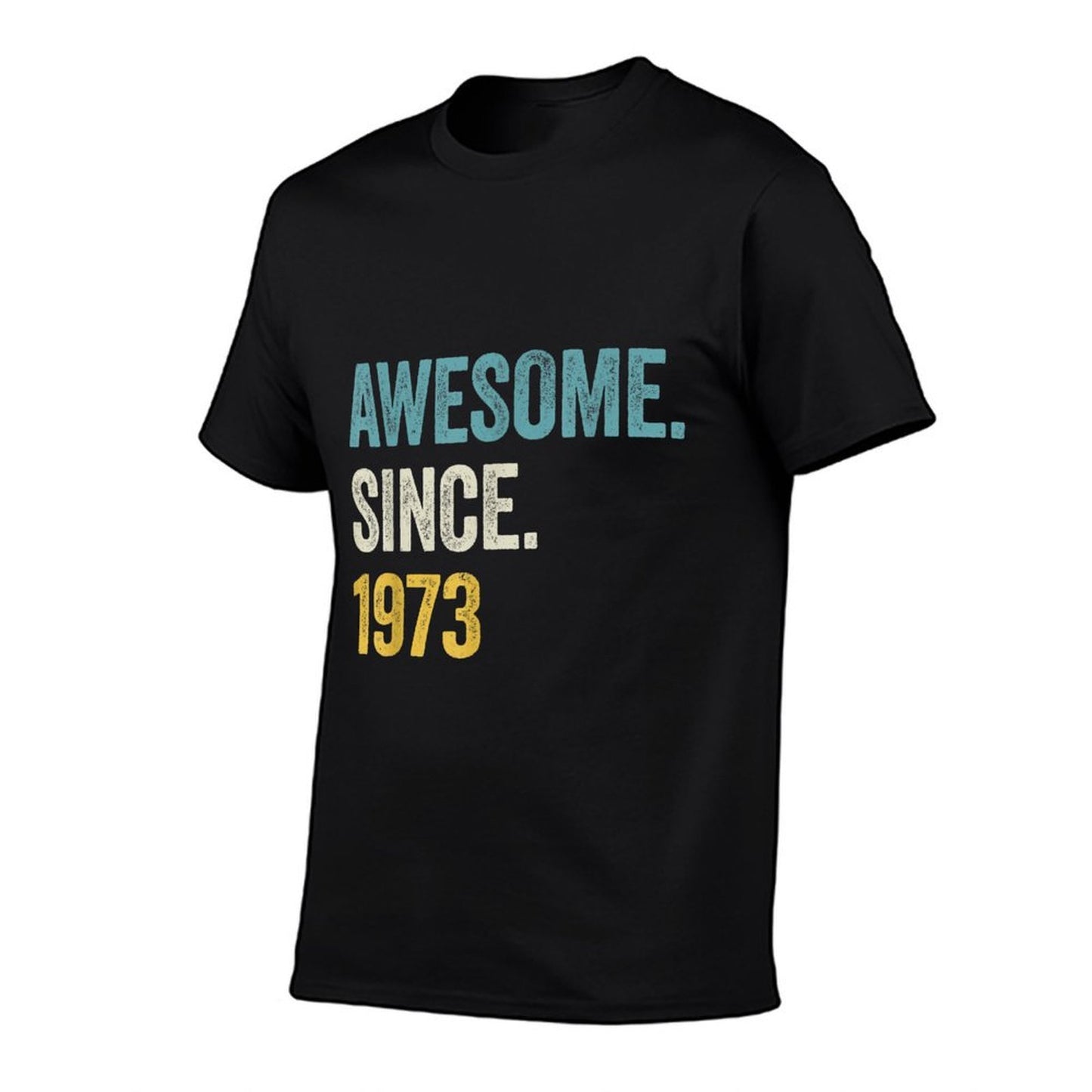 50 Years Old Awesome Since 1973 50th Birthday  Heathered Texture T-Shirt