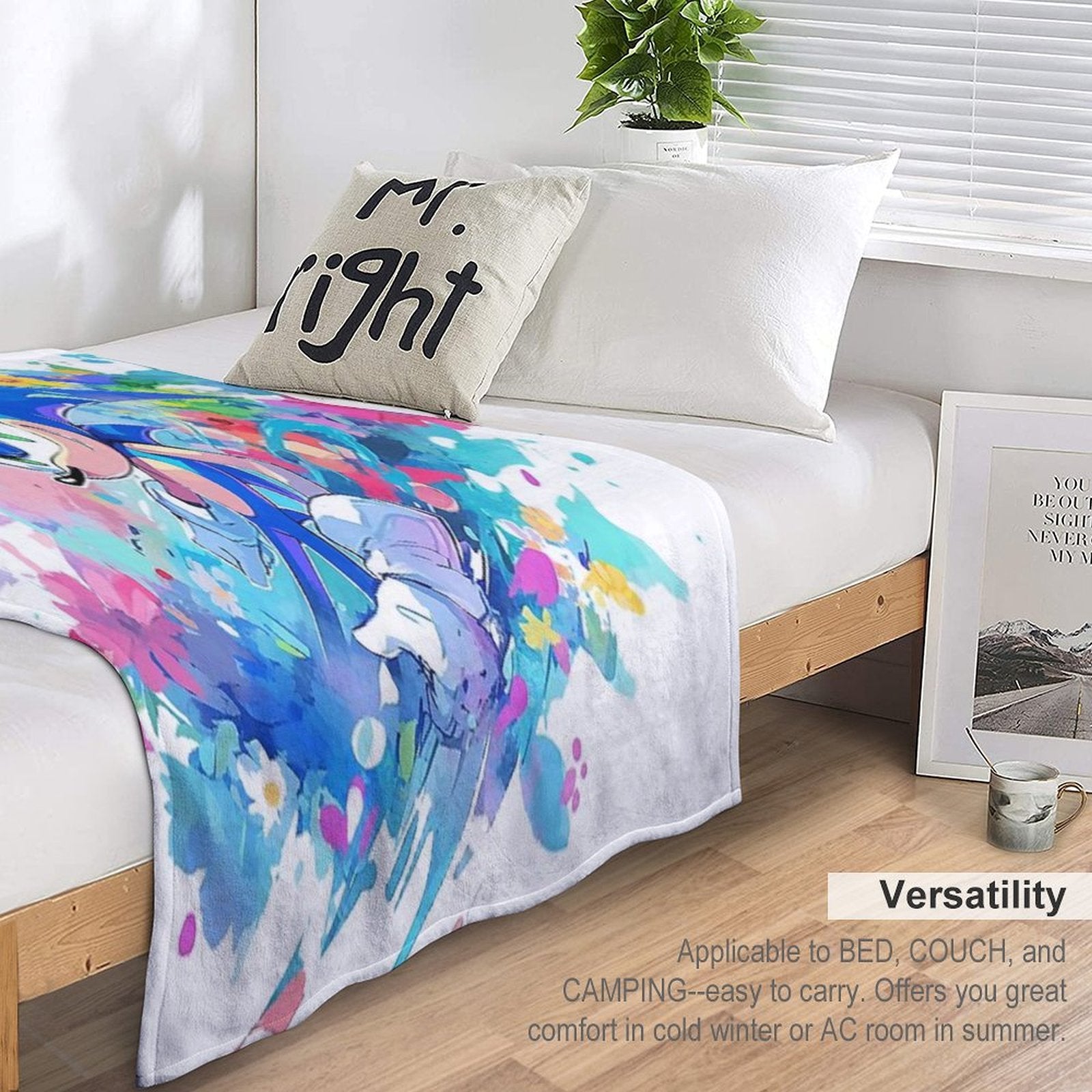 Soniccccc Eco-conscious Throw Blanket