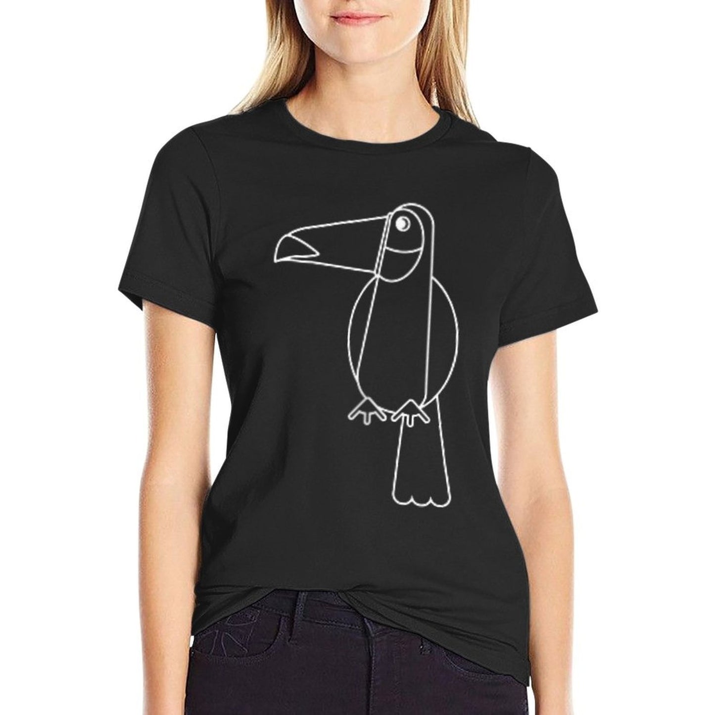 Toucan Icon Minimalist Graphic Lightweight T-Shirt