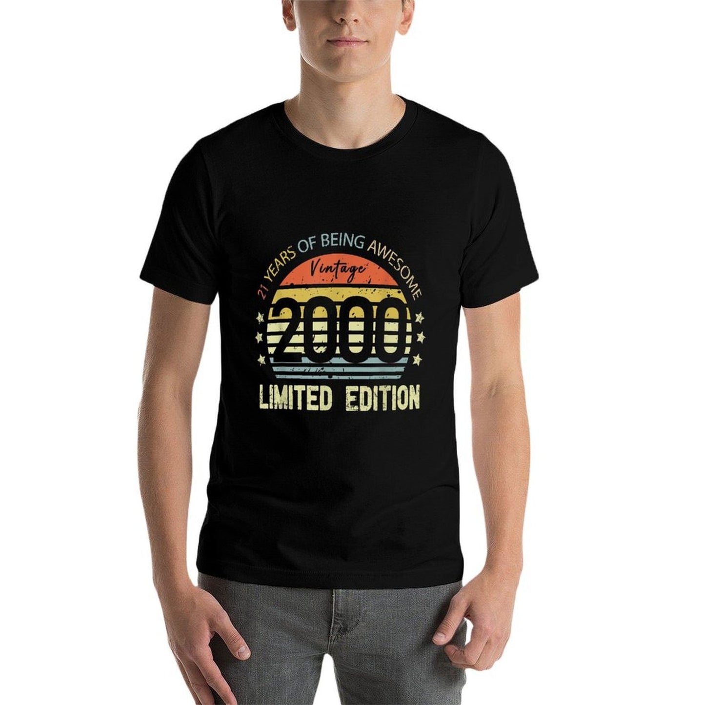 21 Year Old Vintage 2000 Limited Edition 21st Birthday Affordable Price T-Shirt
