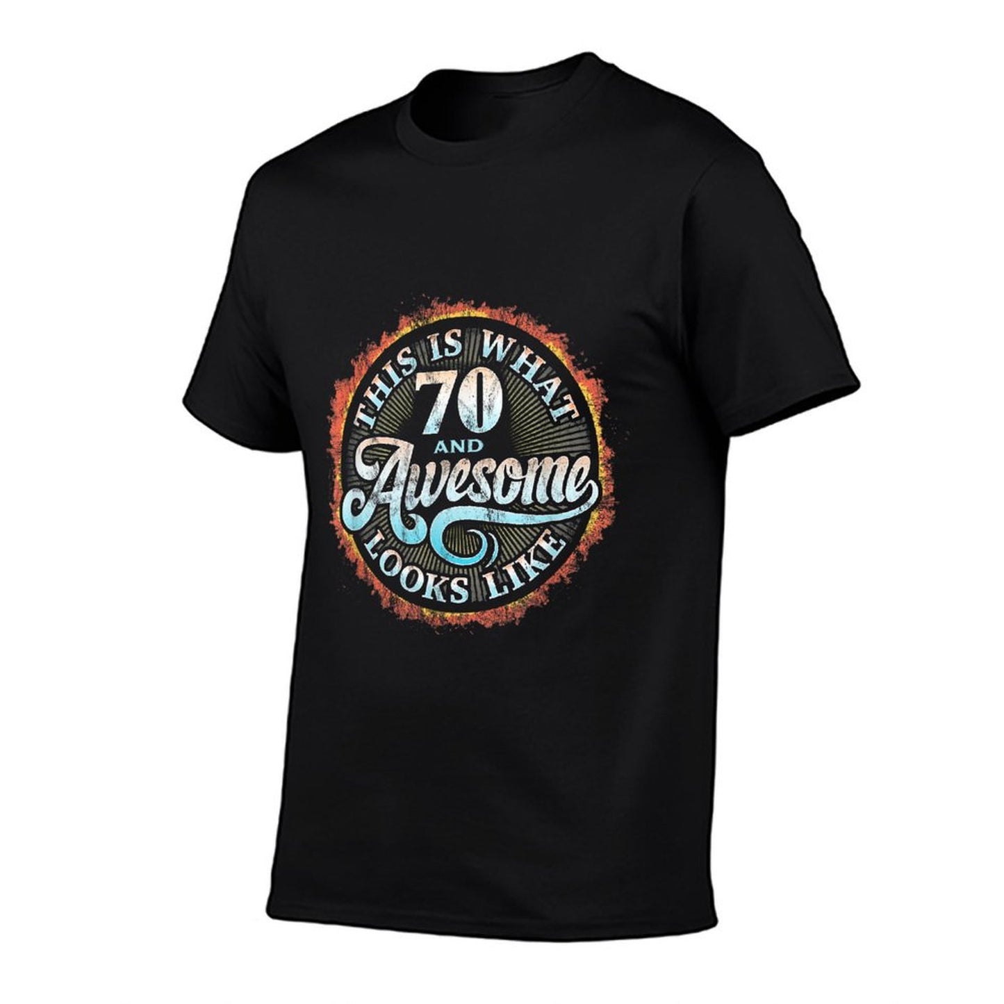 This Is What 70 And Awesome Looks Like 70th Birthday Breathable T-Shirt
