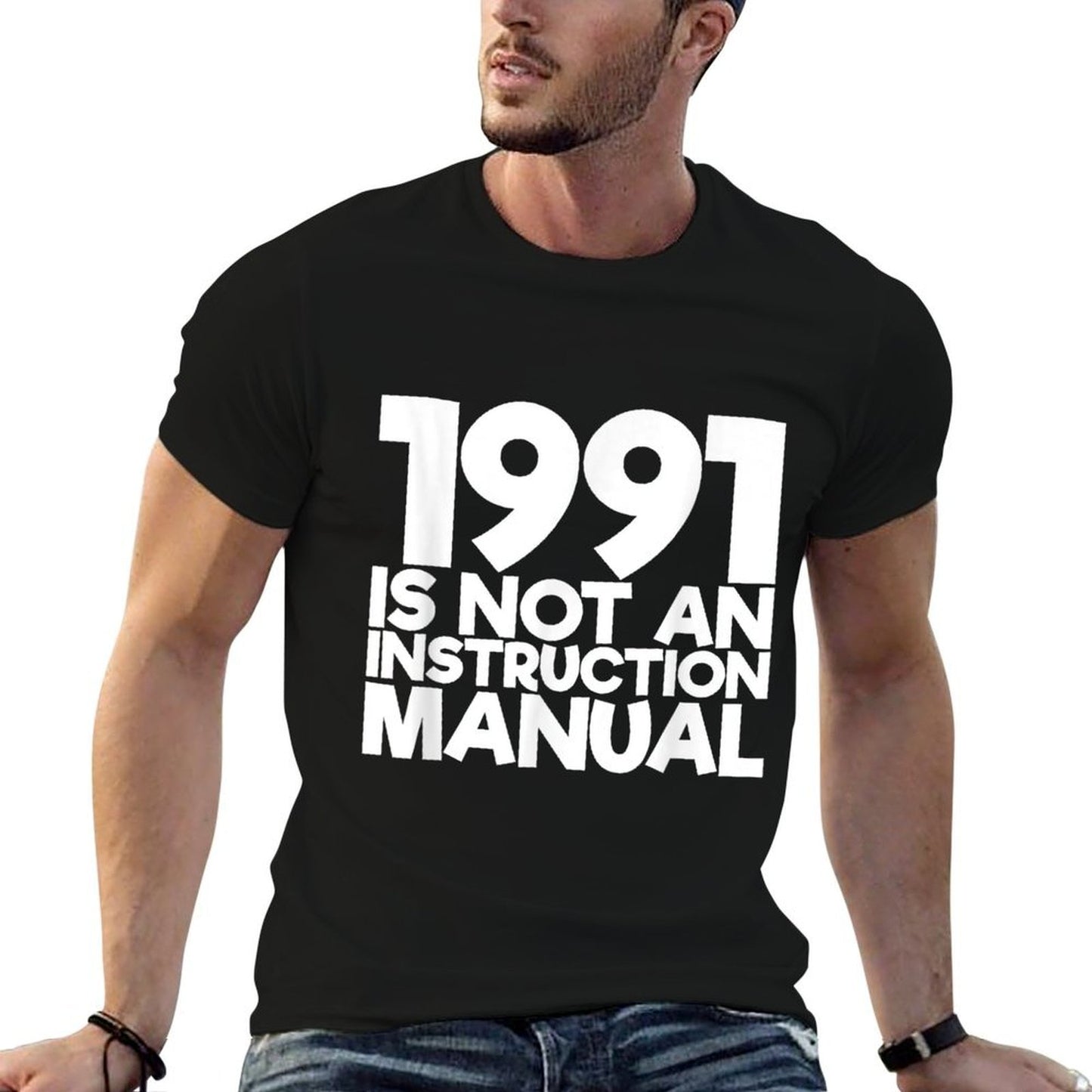 30 Years Old 1991 Instruction Manual Funny 30th Birthday Easy-care T-Shirt