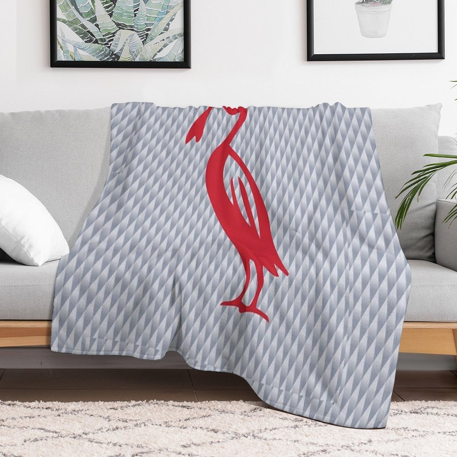 Retro Liverpool Compact Throw Blanket