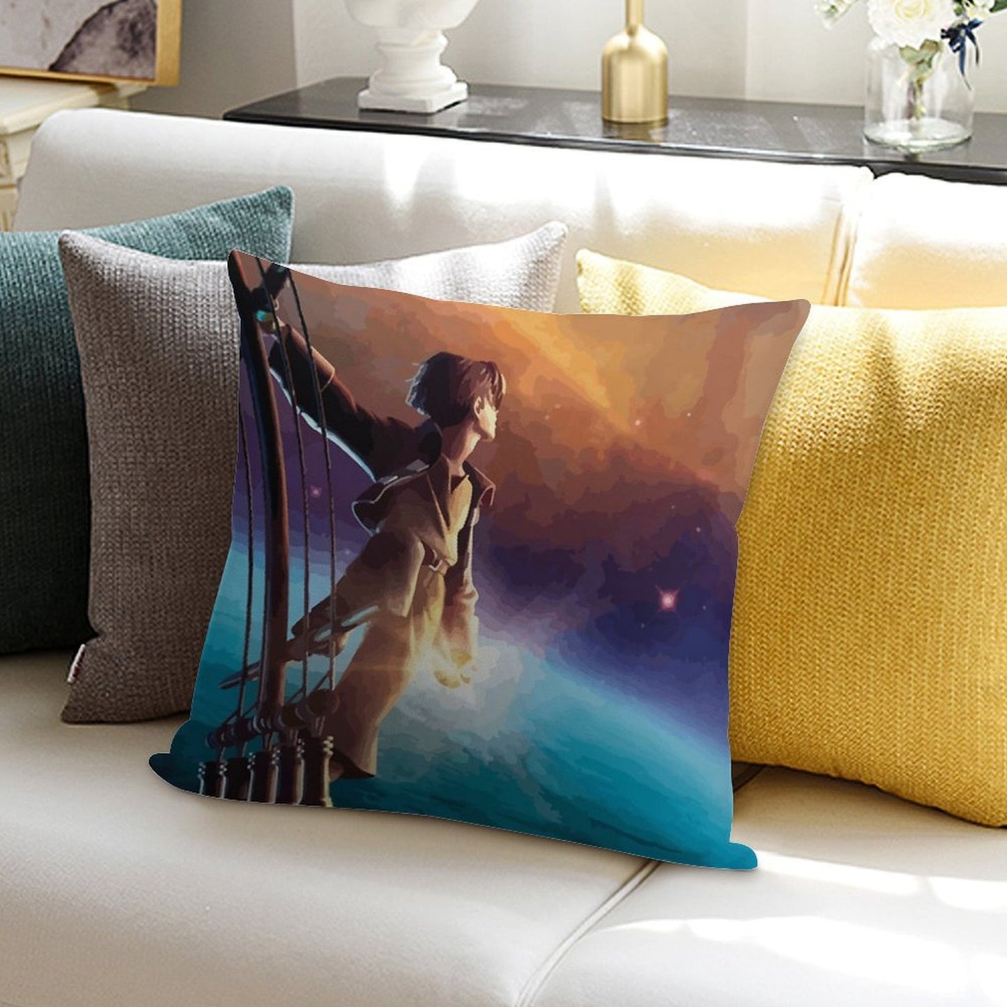 Treasure Planet Soft Shrink-Resistant Throw Pillow