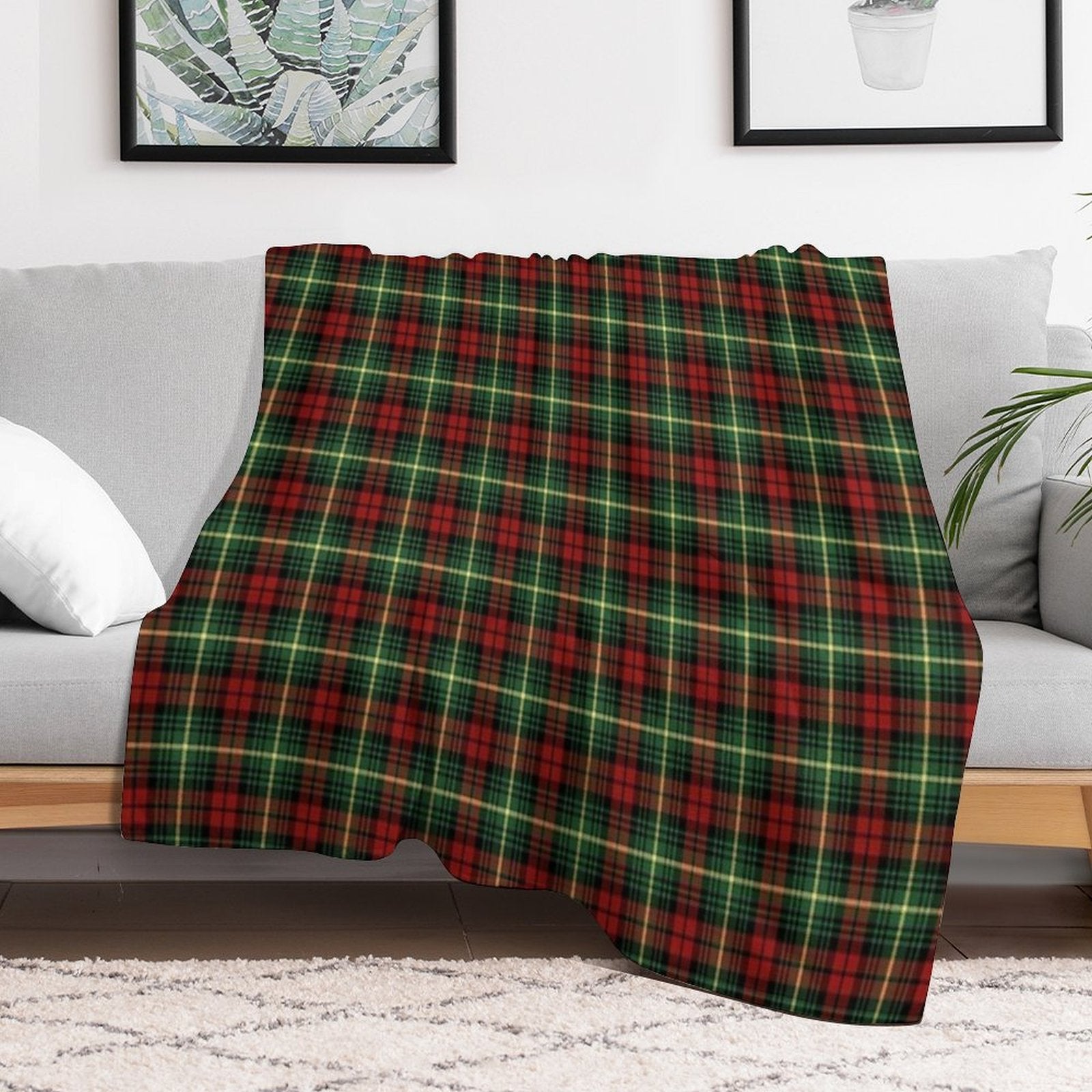 Clan Martin Tartan Quick-dry Throw Blanket